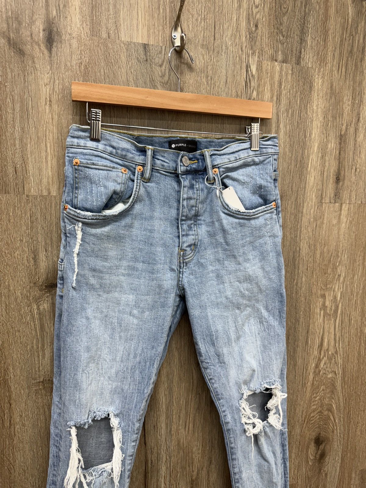 Purple Purple Brand Blue Denim Jeans Size US 32 / EU 48 - 3 Thumbnail