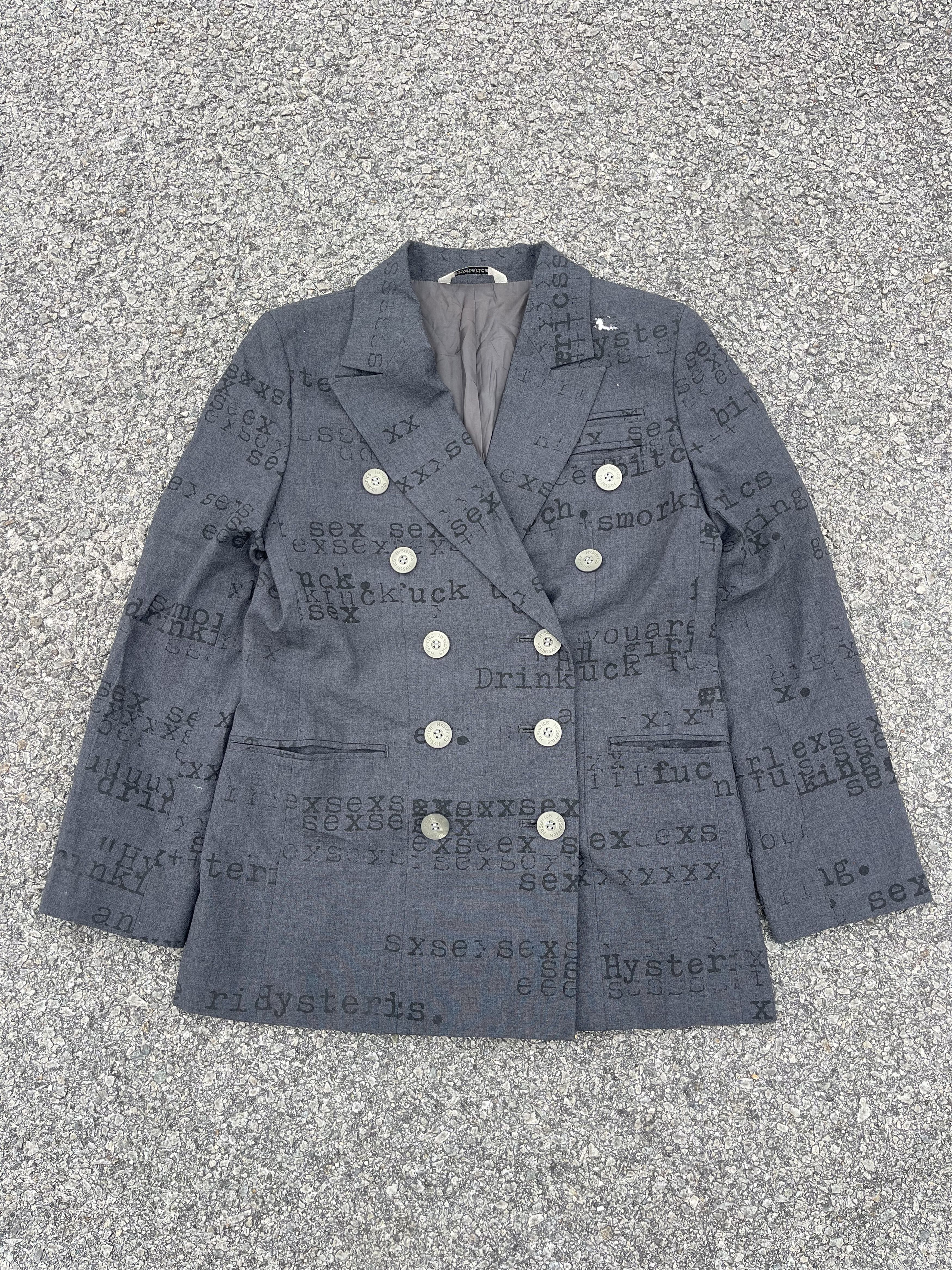 Hysteric Glamour Hysterics Blazer “Bad Word” Size 34S - 1 Thumbnail