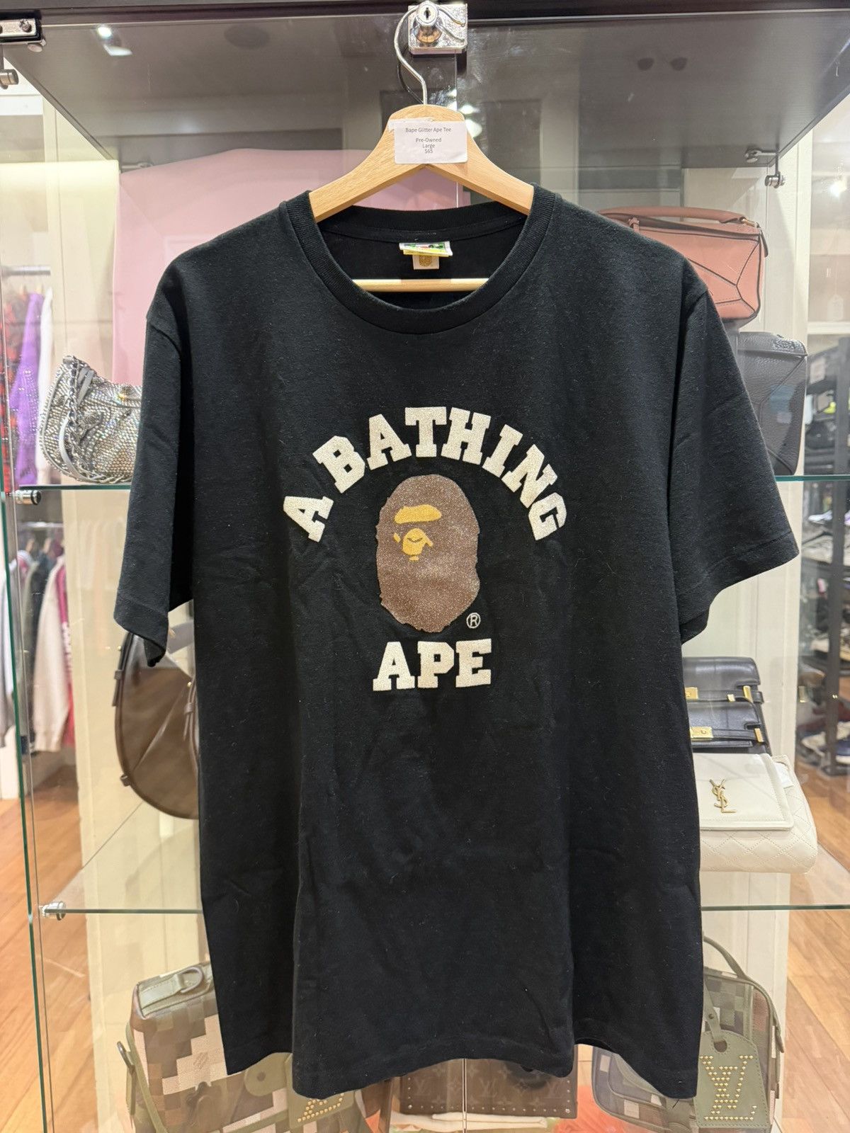 Bape Bape Glass Beads College Tee Size US L / EU 52-54 / 3 - 1 Thumbnail