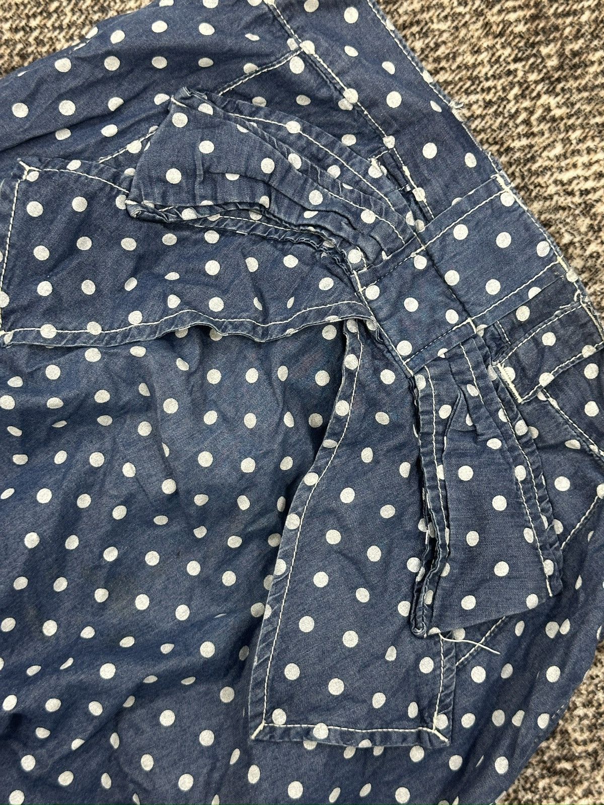 Issey Miyake × Japanese Brand × mercibeaucoup Jevous Enprie by Issey Miyake High Rise Polkadot Pants Size US 30 / EU 46 - 10 Thumbnail