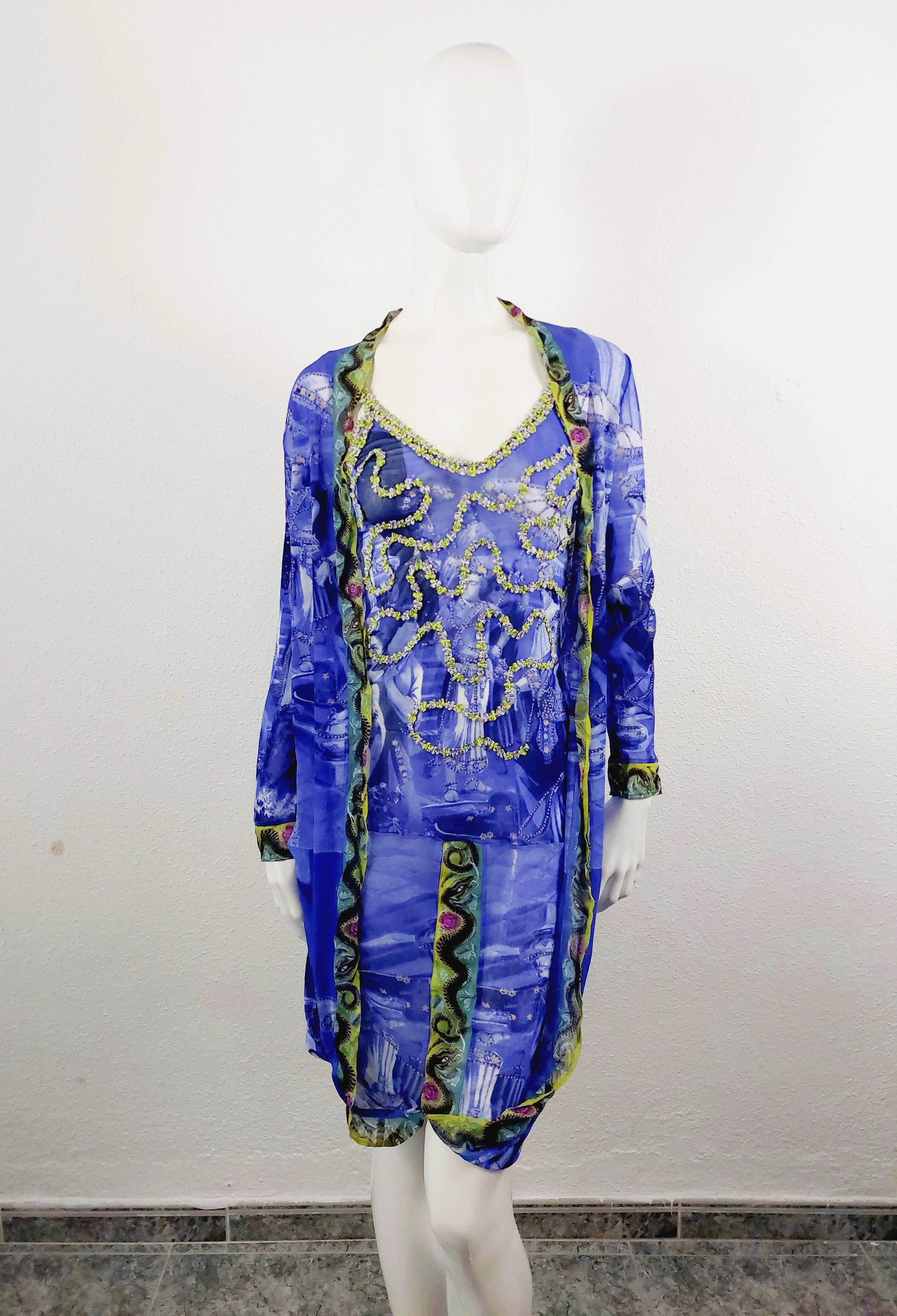 Jean Paul Gaultier Jean Paul Gaultier Oriental Bath Floral Wedding Gown Dress Size ONE SIZE - 3 Thumbnail