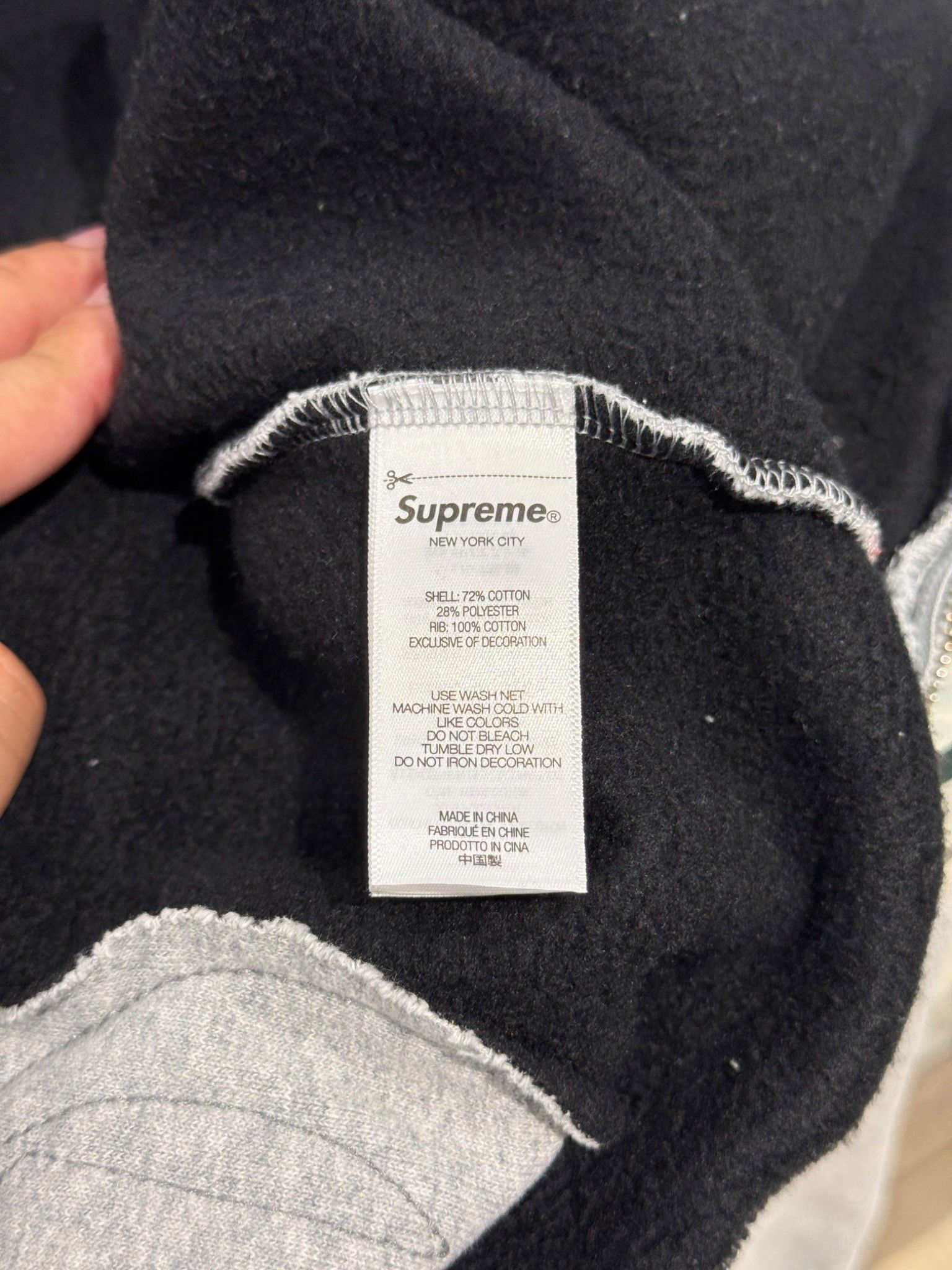 Supreme Supreme Cut Out Zip Up Hooded Sweatshirt Heather Grey Size US S / EU 44-46 / 1 - 8 Thumbnail