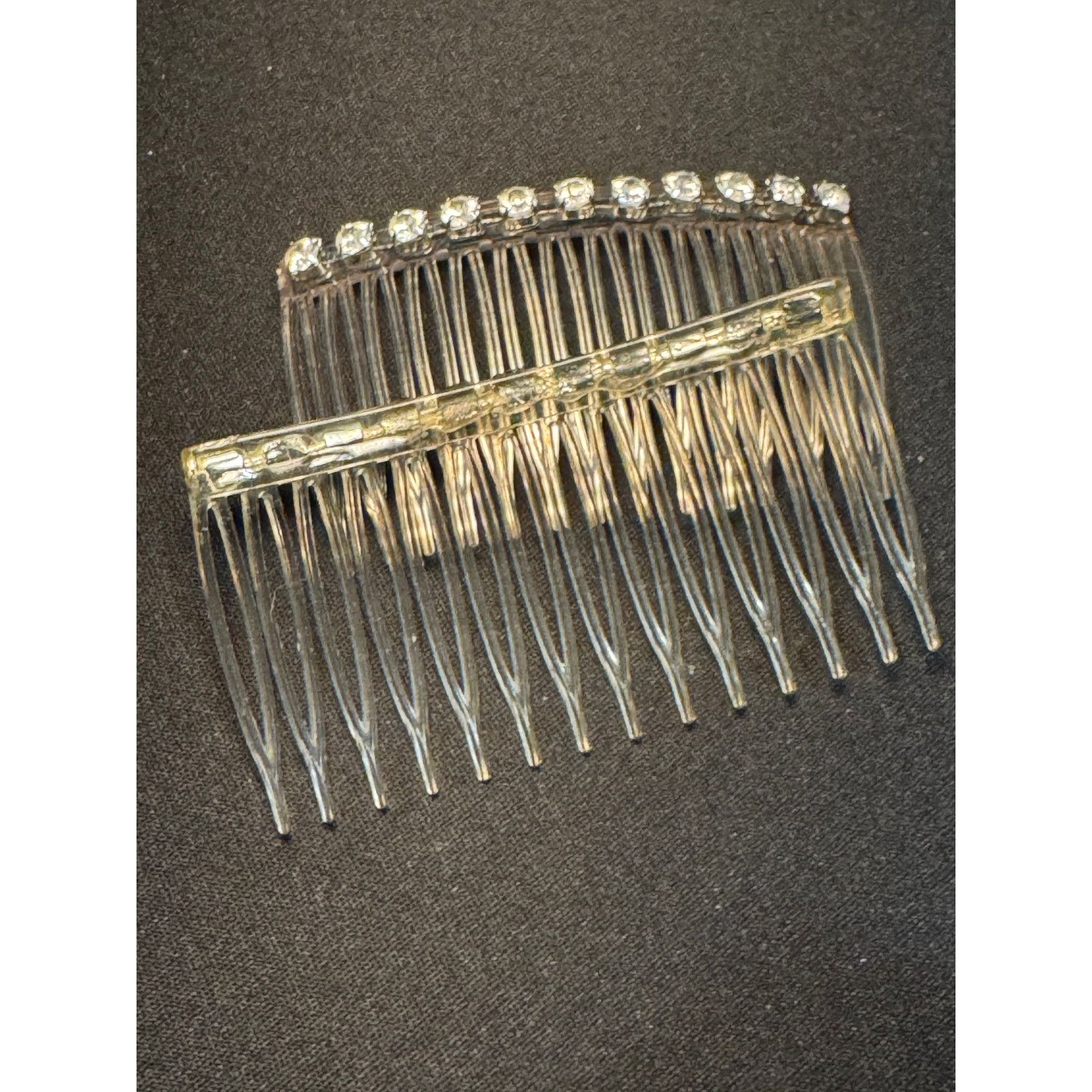 Other Vintage USA Set of Hair Combs w/ Rhinestones Size ONE SIZE - 3 Thumbnail