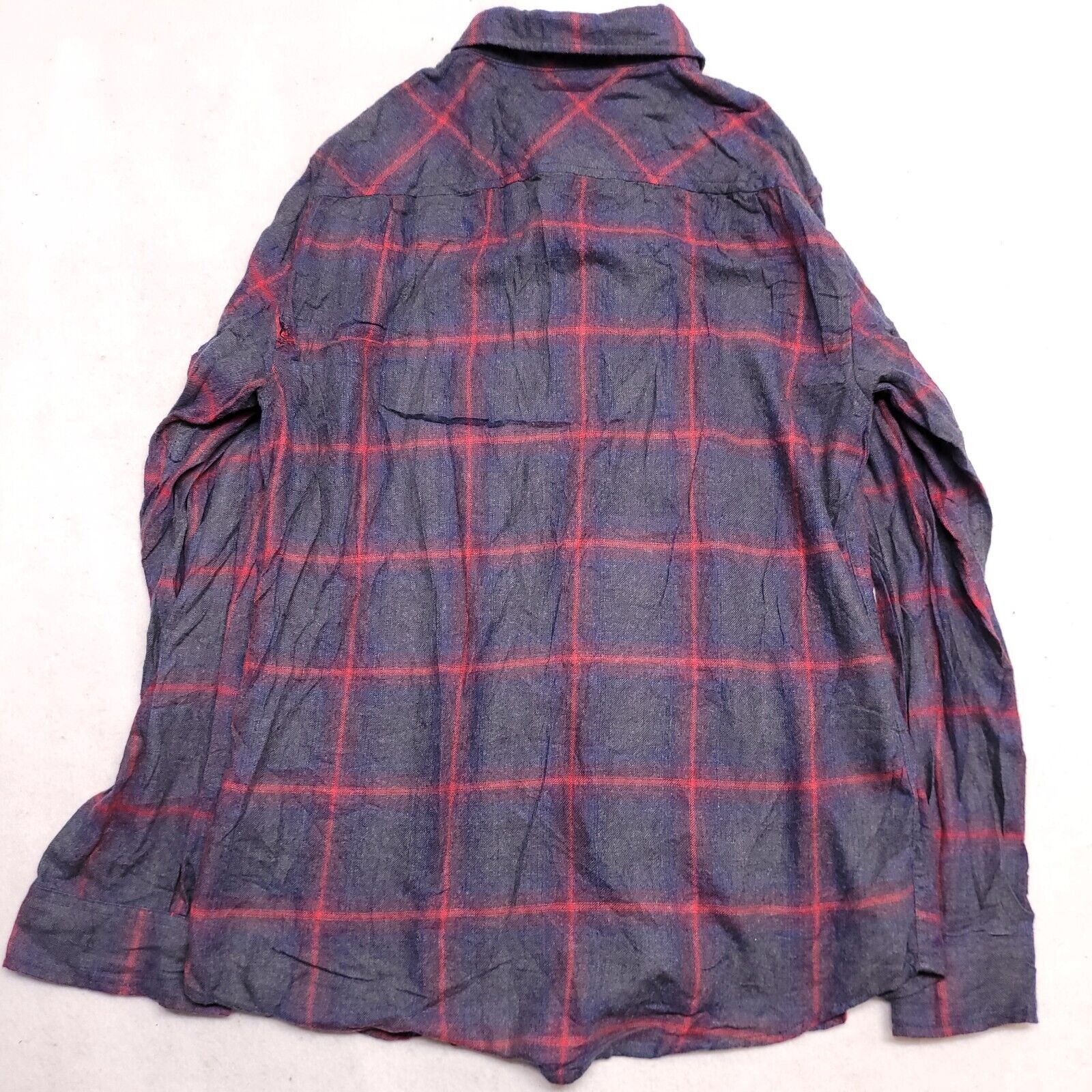 Weatherproof Weatherproof Windowpane Flannel Shirt Mens Size Medium Gray Size US M / EU 48-50 / 2 - 10 Thumbnail