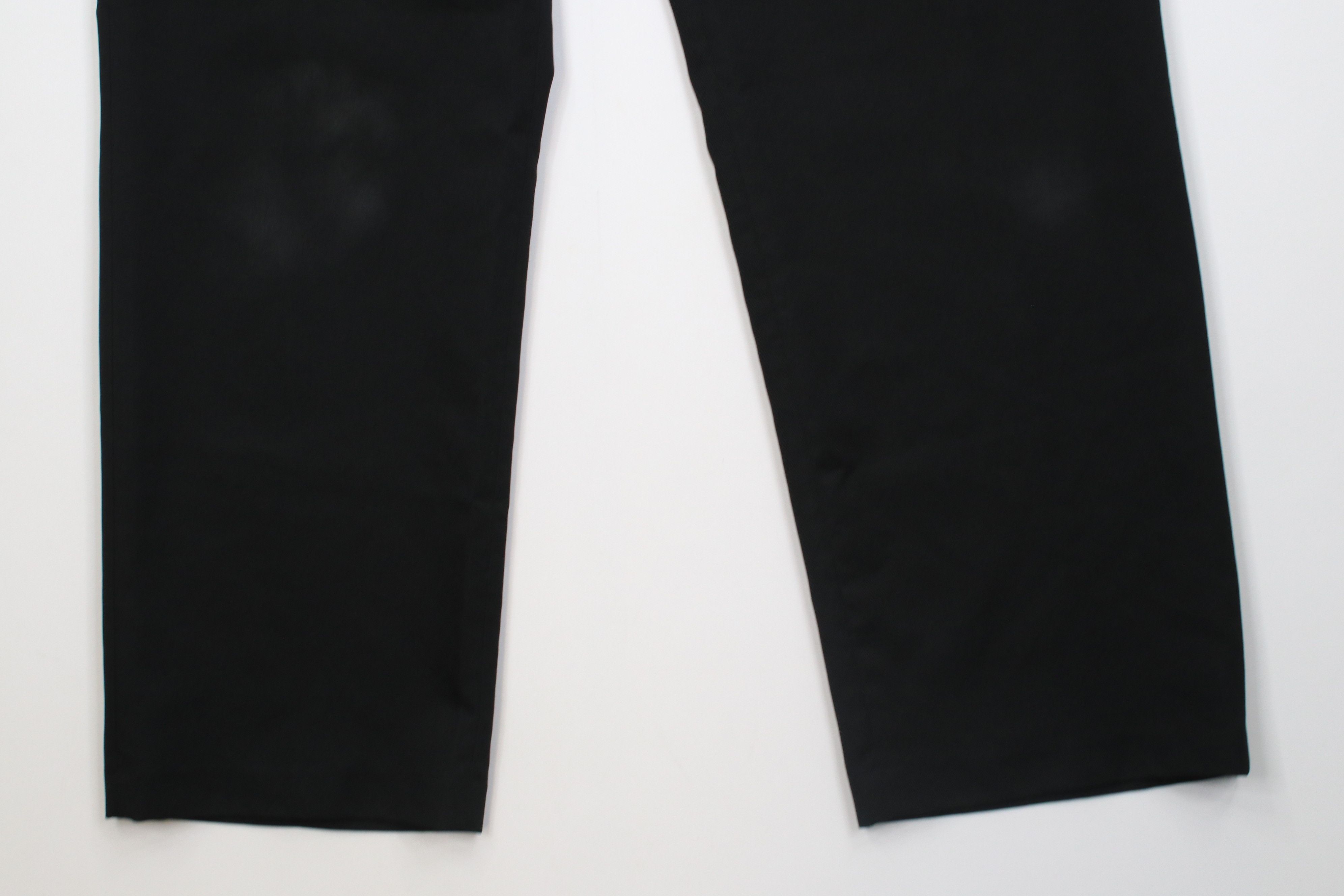 Vintage Vintage 90s Streetwear Flared Wide Leg Chino Pants Black Size US 34 / EU 50 - 4 Thumbnail