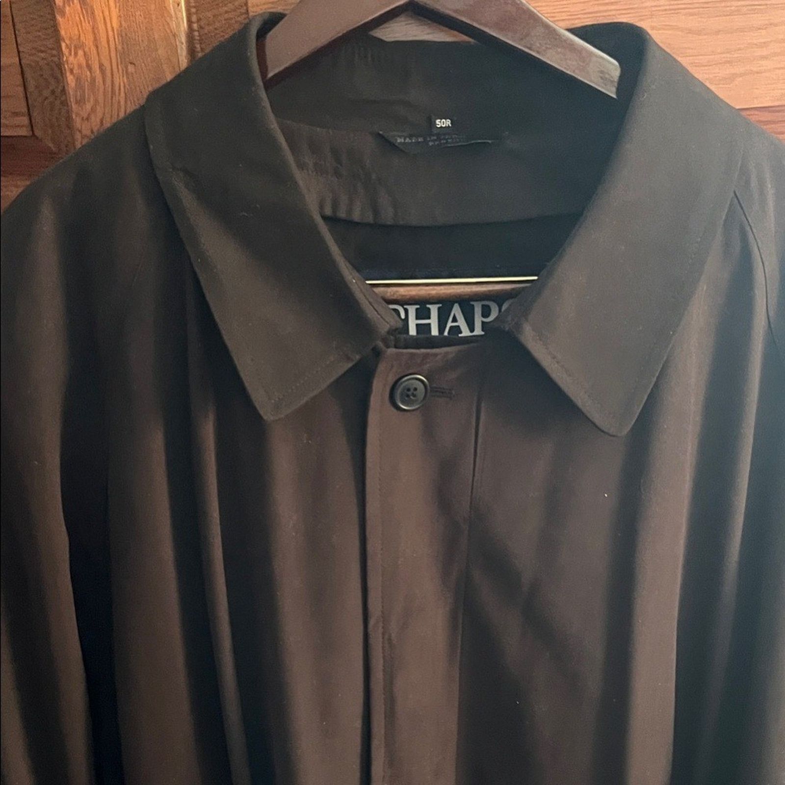 Chaps Chaps Men's Trench Coat Black 50R Weatherproof remove lining Size US XXL / EU 58 / 5 - 1 Thumbnail