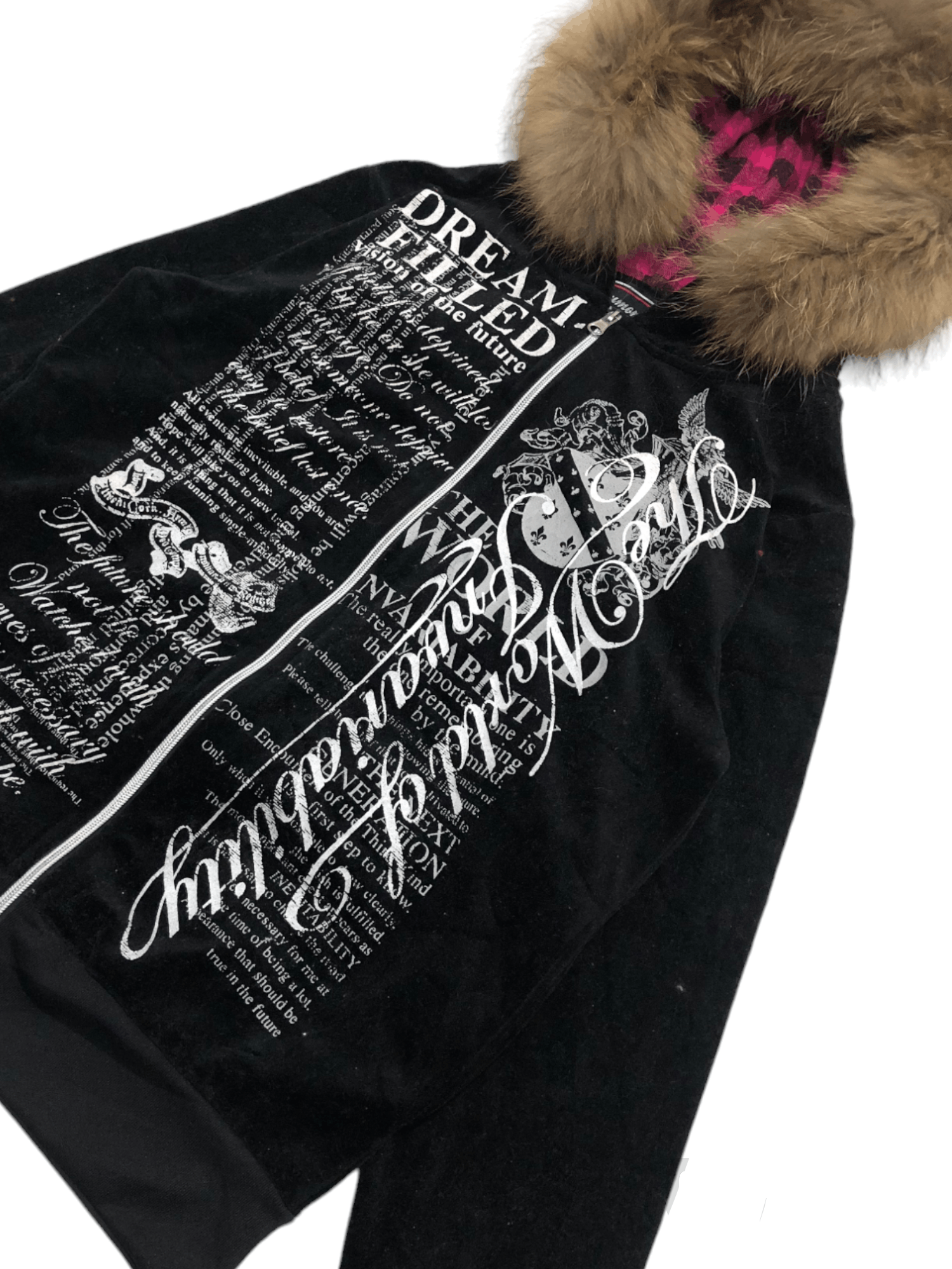 If Six Was Nine Beaumont carr punk poem velvet fur hoodie Size US M / EU 48-50 / 2 - 2 Thumbnail