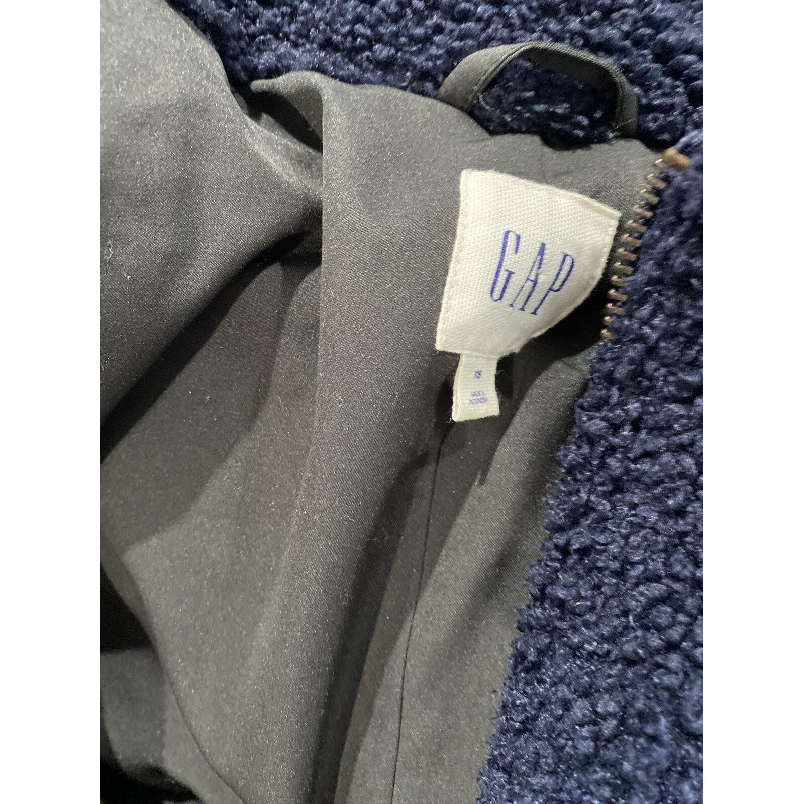Gap Gap Sherpa Teddy Coat Jacket Full Zip Long Sz XS A001518 Size XS / US 0-2 / IT 36-38 - 13 Thumbnail