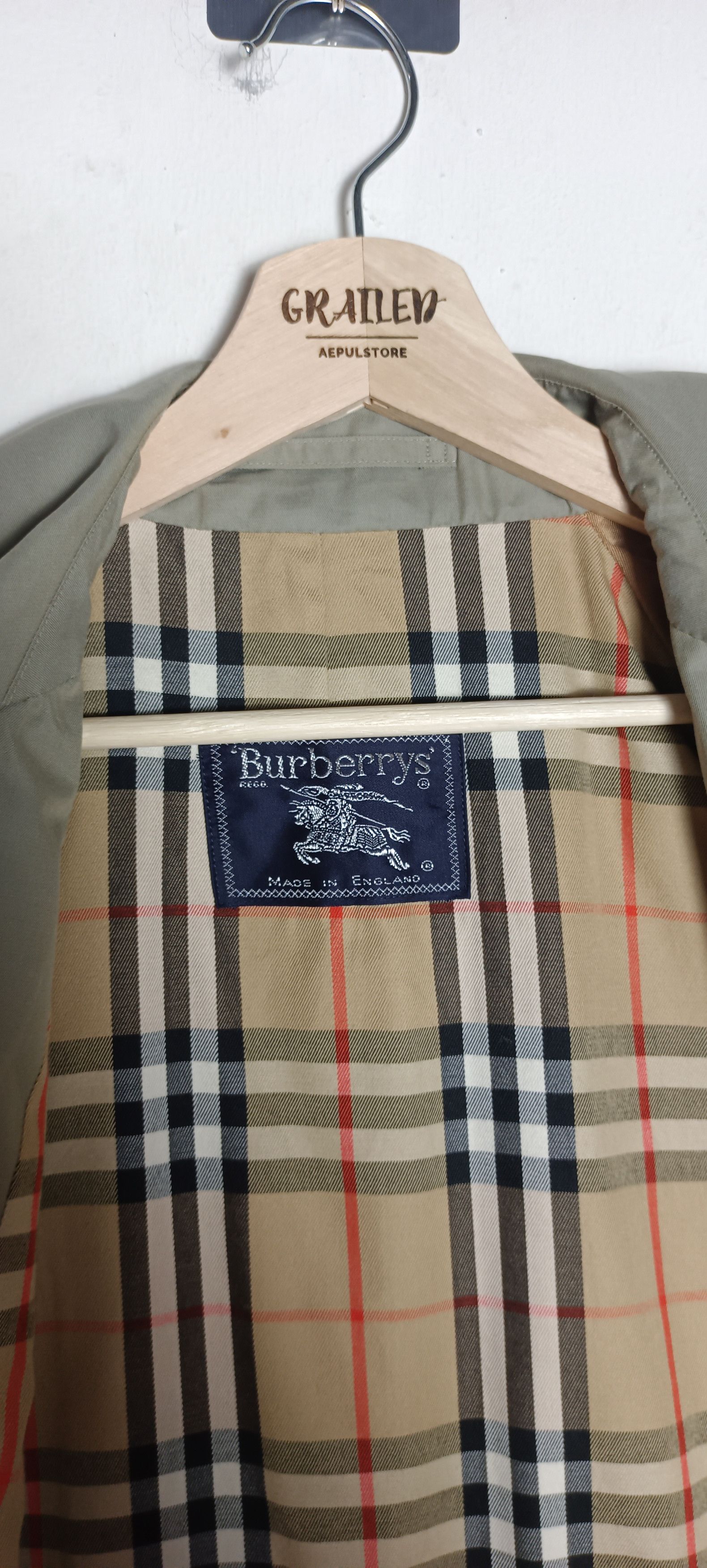 Burberry Vintage 90s 🔥Burberrys Nova Check Trench Coat Size US L / EU 52-54 / 3 - 12 Thumbnail