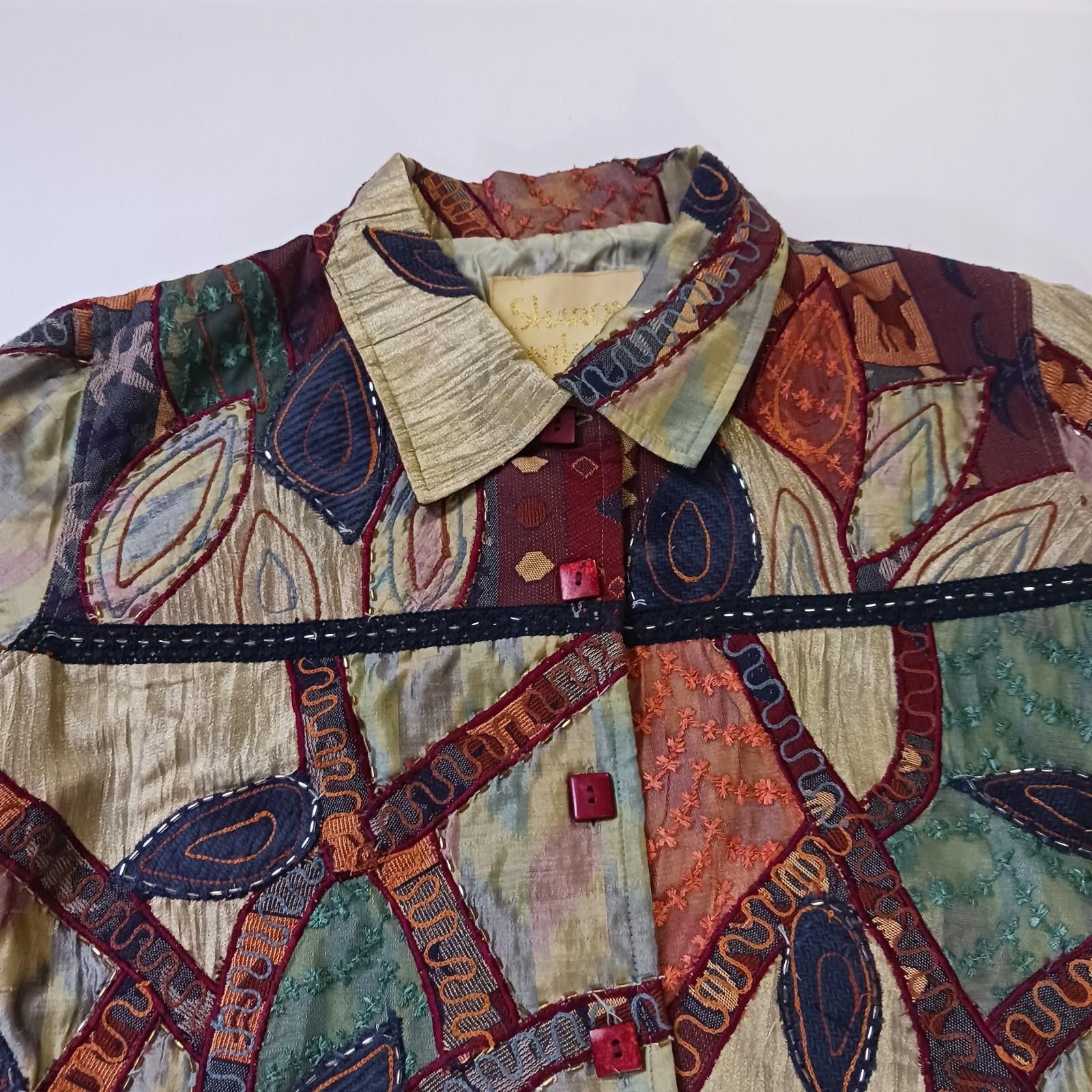 Other Sharon Anthony R7-L5320T Women's Silk Blend Jacket Size 1X Size XL / US 12-14 / IT 48-50 - 10 Thumbnail