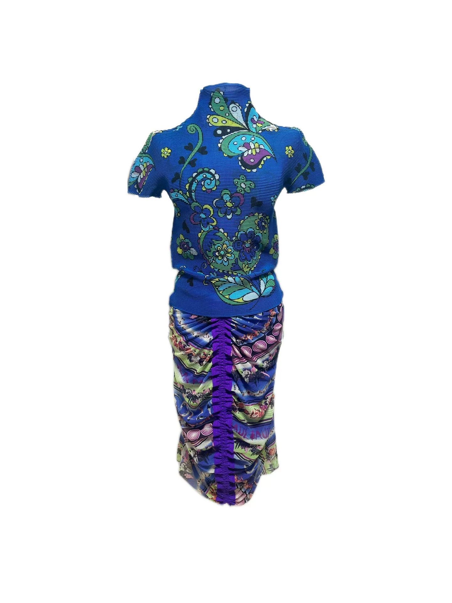 Pleats Please Issey Miyake Issey Miyake Floral Pleated Top Size M / US 6-8 / IT 42-44 - 1 Thumbnail
