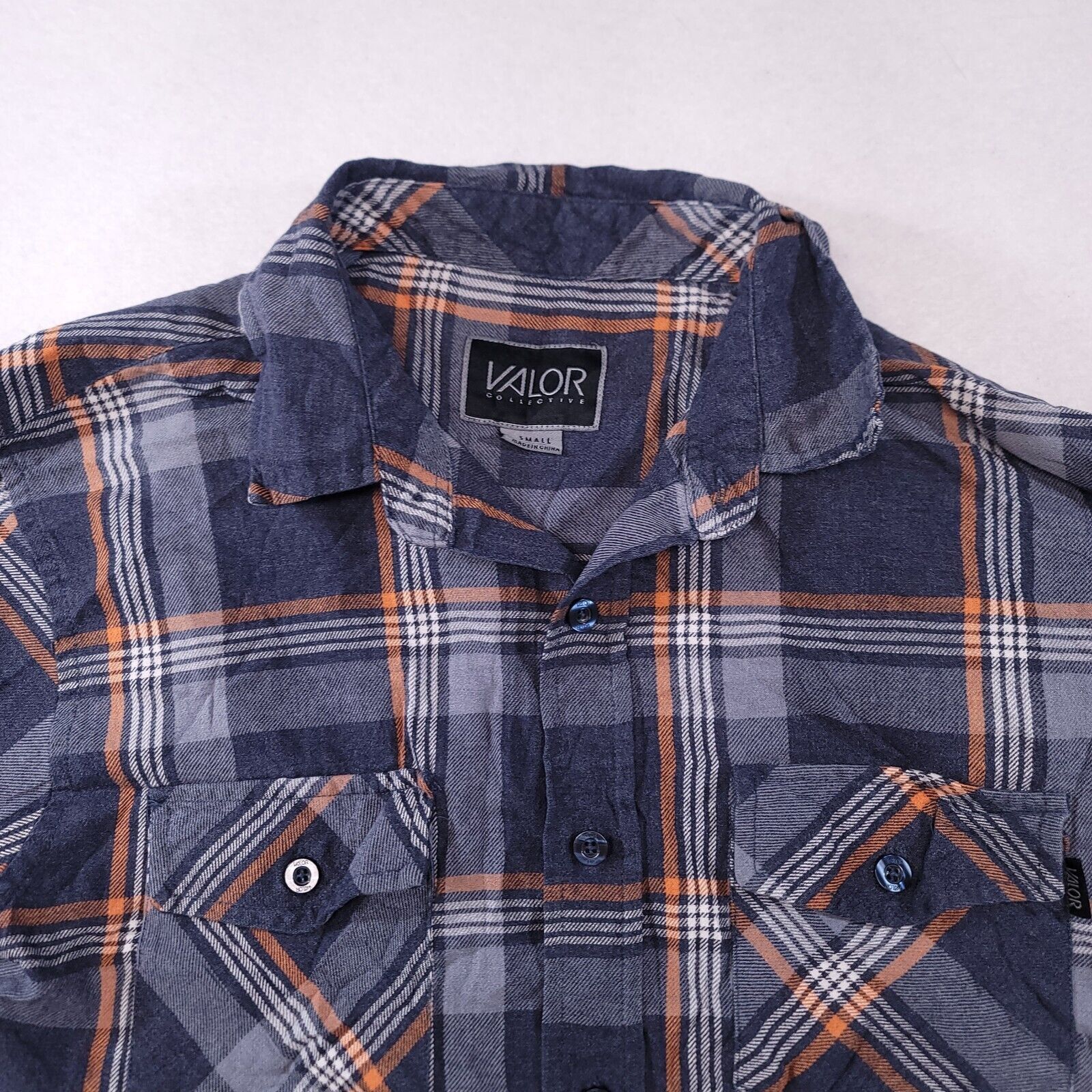 Valor Collective Valor Collective Madras Flannel Shirt Mens Size Small S Blue Size US S / EU 44-46 / 1 - 1 Thumbnail