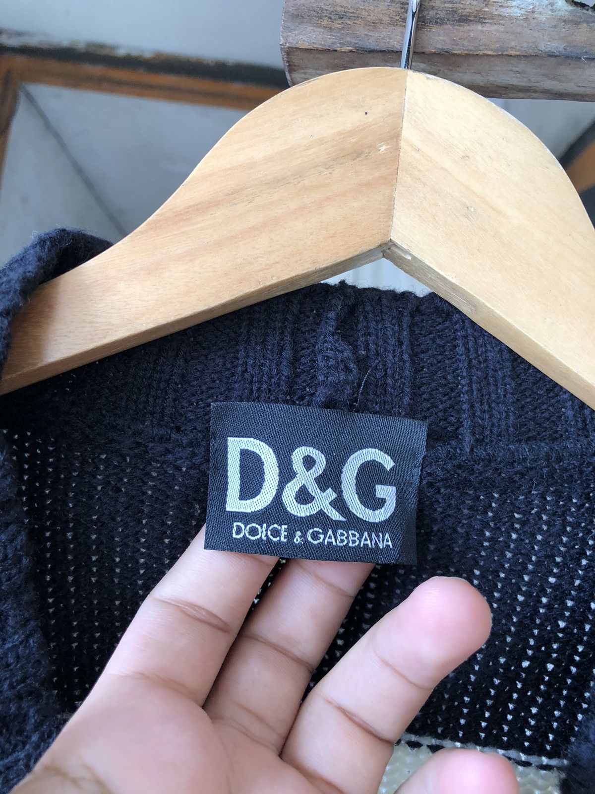 Dolce & Gabbana Vintage 90s Dolce & Gabbana Big Logo Crop Knitwear Size S / US 4 / IT 40 - 8 Thumbnail