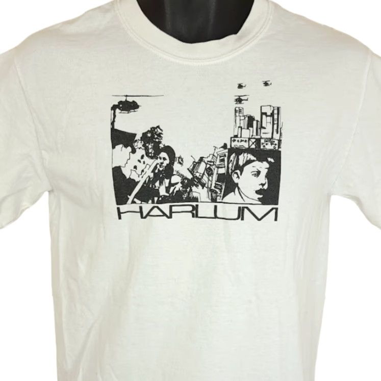 Gildan VINTAGE Harlum T Shirt Mens Size Small 90s Y2K Cops Five Dead Helicopters City Size US S / EU 44-46 / 1 - 2 Thumbnail