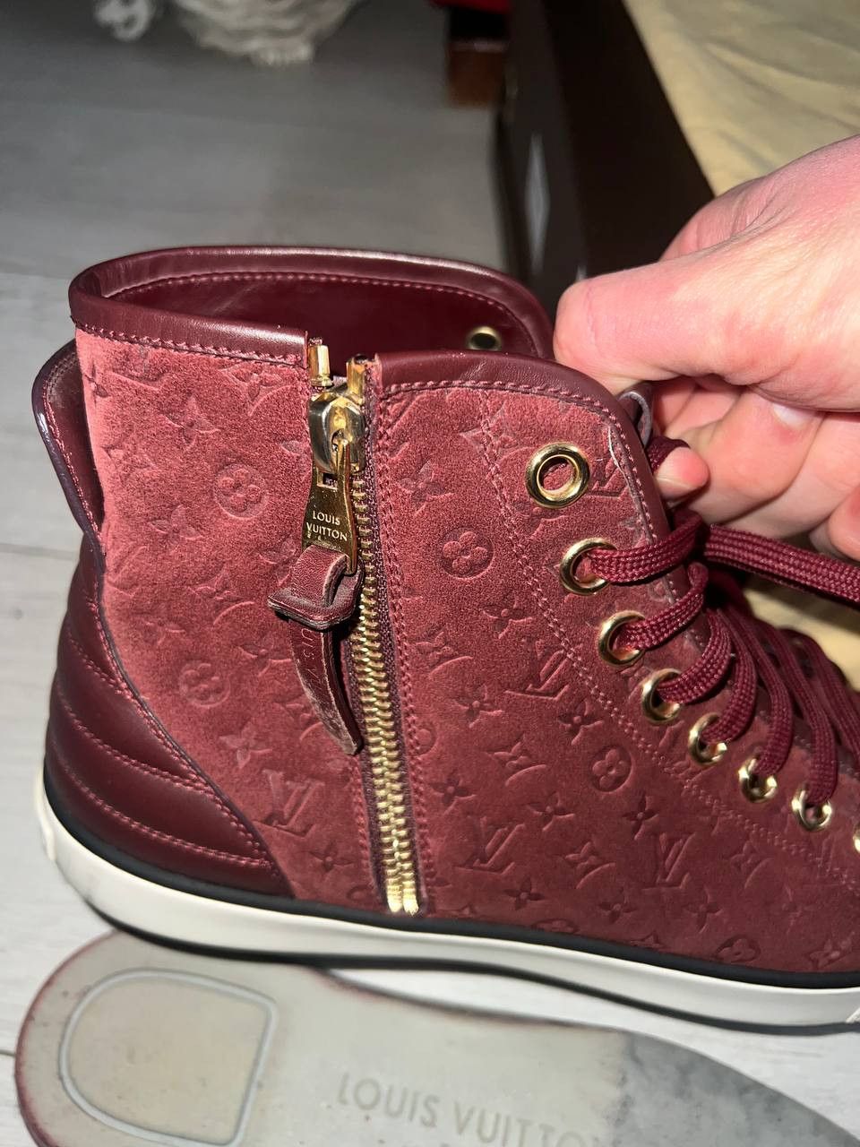 Louis Vuitton Louis Vuitton Punchy High Top Sneakers Size US 9.5 / IT 39.5 - 6 Thumbnail