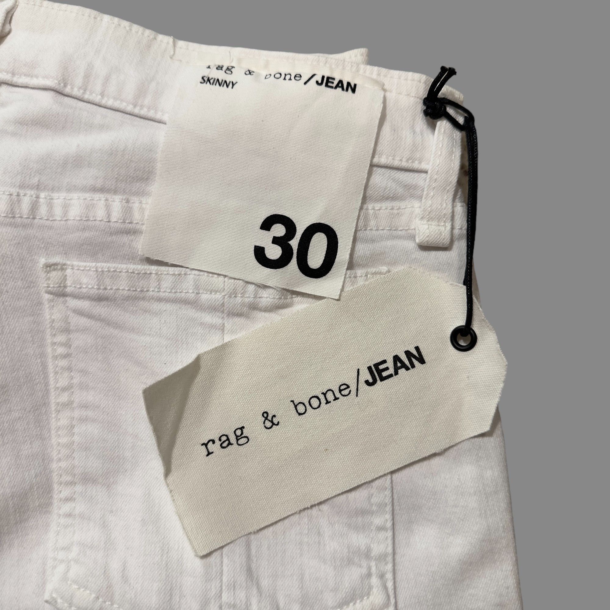 Rag & Bone RAG & BONE WHITE SKINNY JEANS SIZE 30 NWT Size 30" / US 8 / IT 44 - 1 Thumbnail