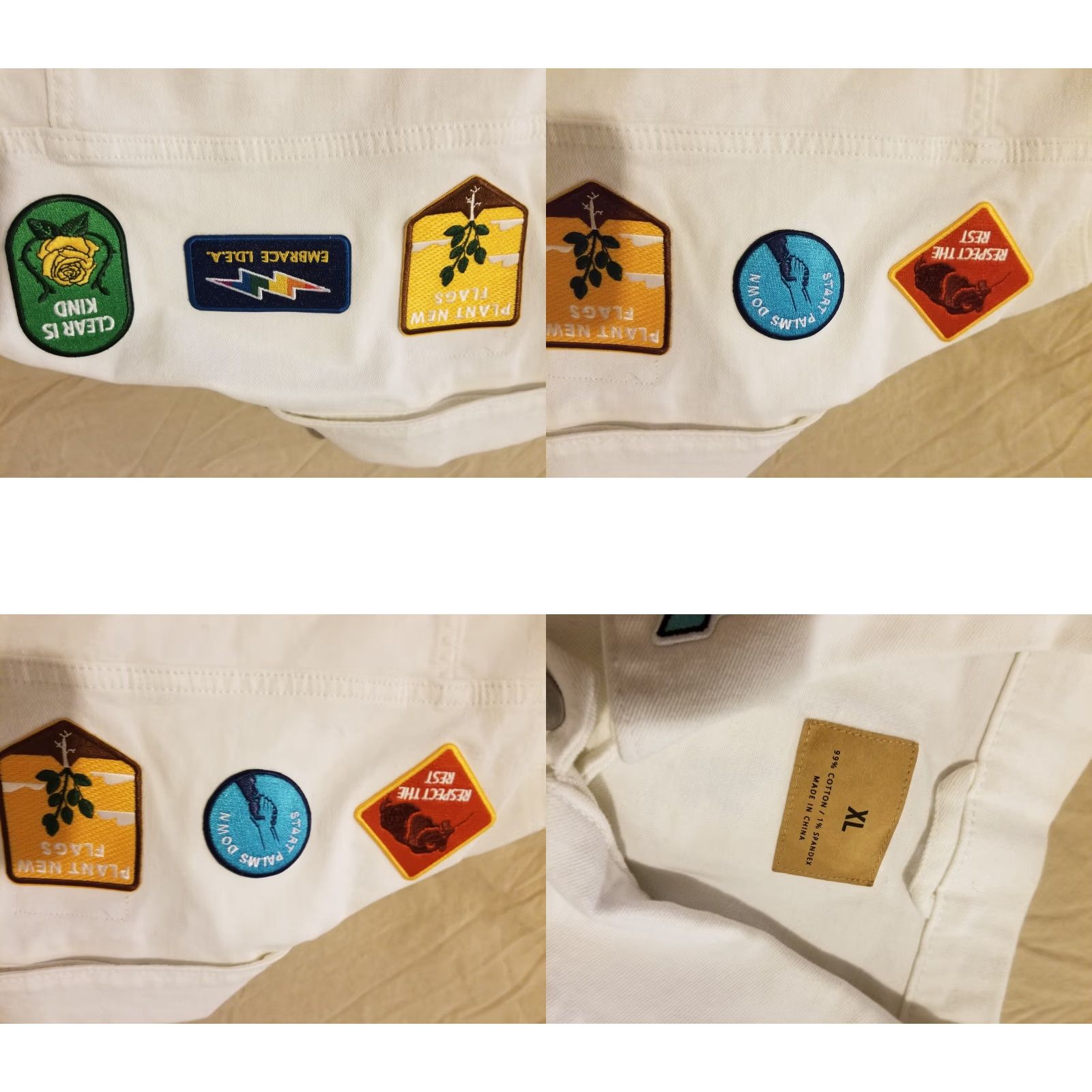 Denime Shareholder Denim Jacket XL White Patch Mens 3-in-1 Jacket Cardinal Size XL Cotton Suitable Men Accessories Size US XL / EU 56 / 4 - 8 Thumbnail