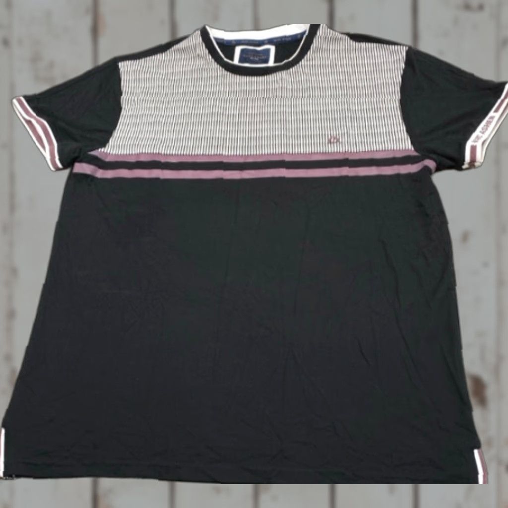 Marcs Marc Asher T-Shirt Colorblock Colorblock - Black Multicolor Color Block Shirt Mens Large Crew Neck Short Sleeve Nylon Spandex Rayon Logo Size US L / EU 52-54 / 3 - 1 Thumbnail