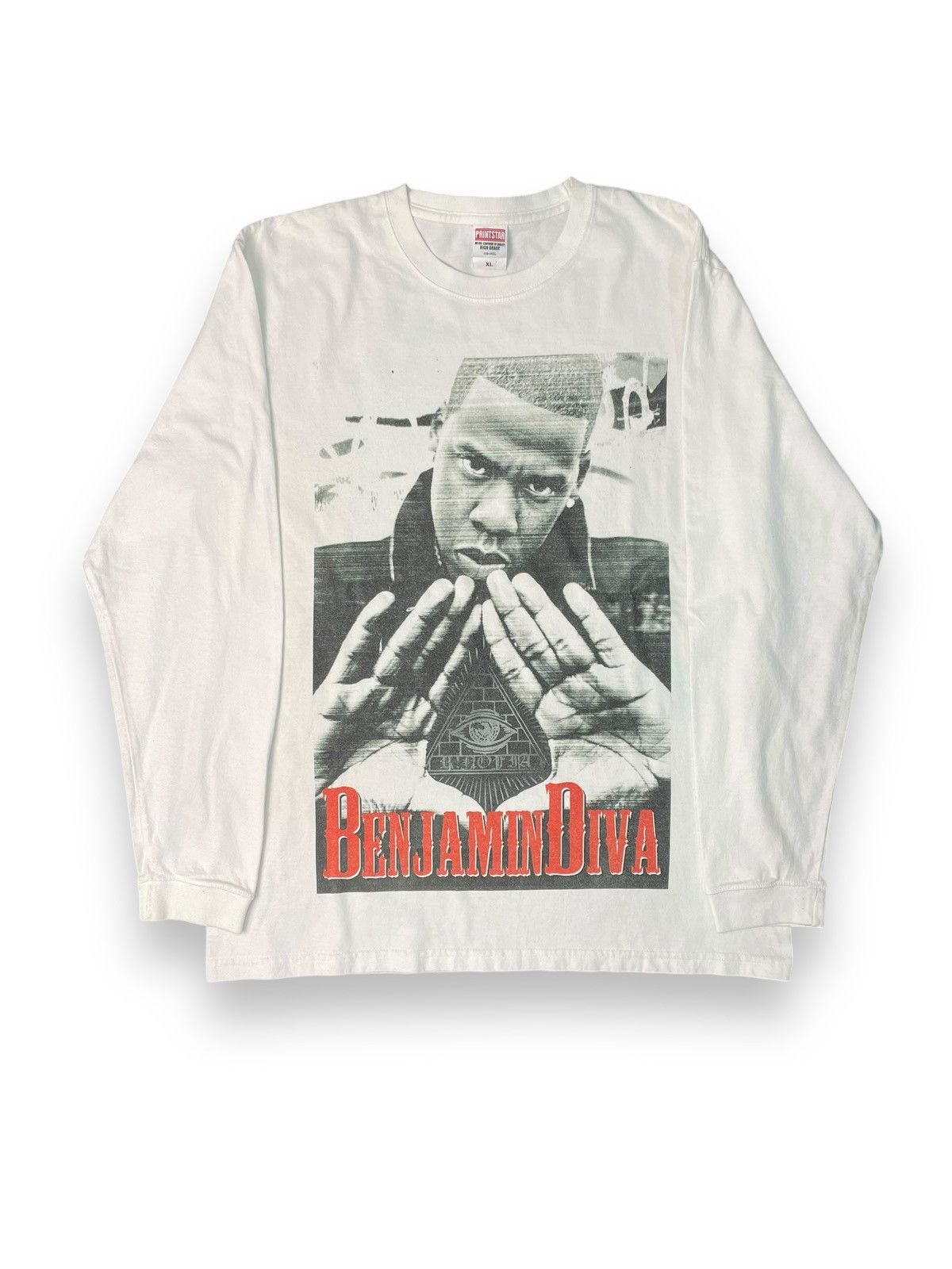 Jay-Z × Rap Tees × Vintage Vintage Jay Z Benjamin Diva Shirt Size US L / EU 52-54 / 3 - 1 Thumbnail