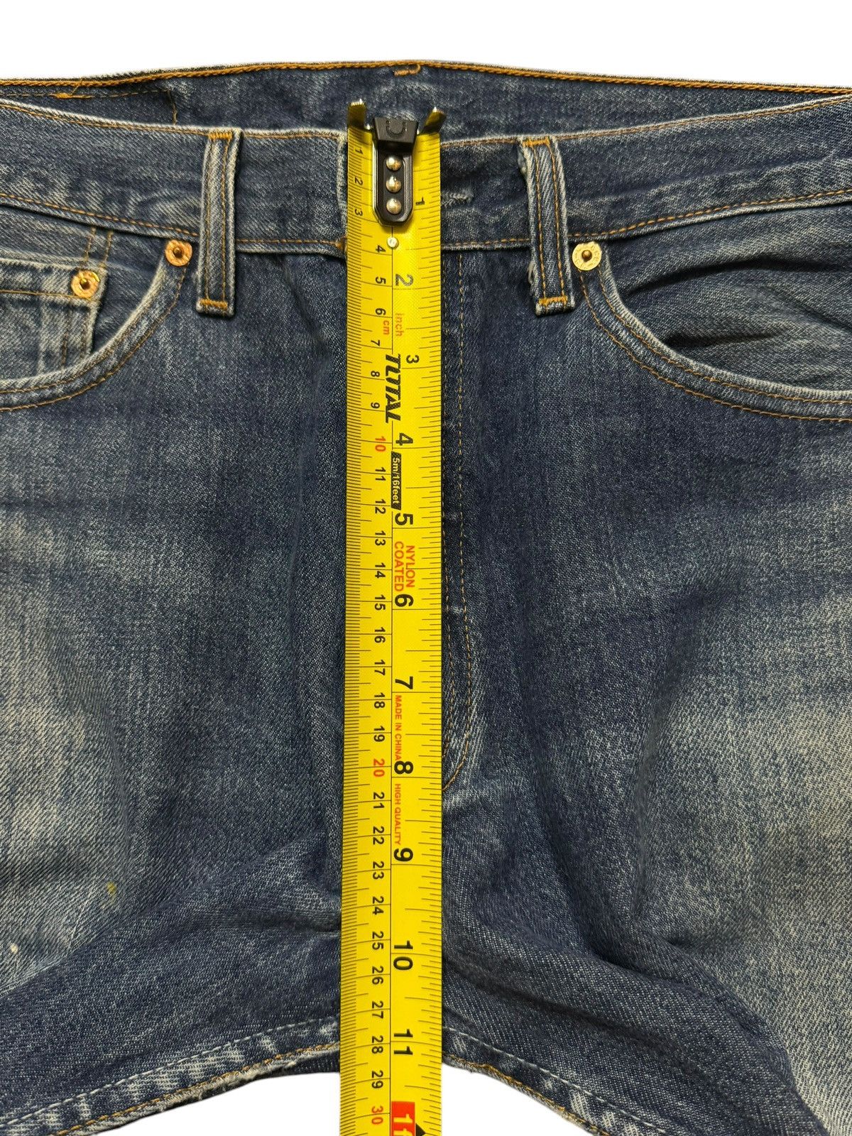 Levi's Vintage 90s Levis 501 Blue Faded Wash Distress Straight Leg Size US 30 / EU 46 - 11 Thumbnail