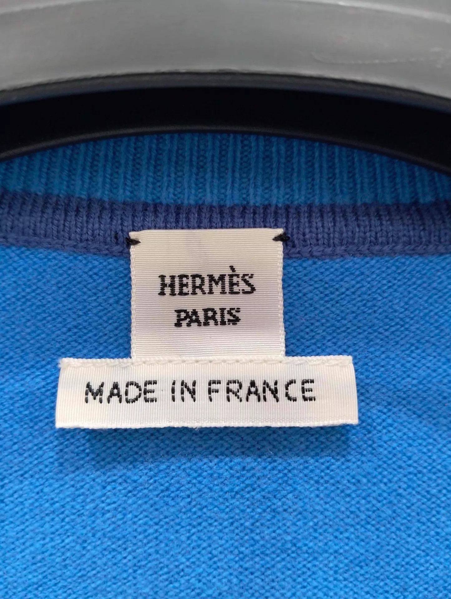 Hermes Hermes Silk-Wool Short-Sleeve Knit Tee 34 (95New) Size XS / US 0-2 / IT 36-38 - 3 Thumbnail