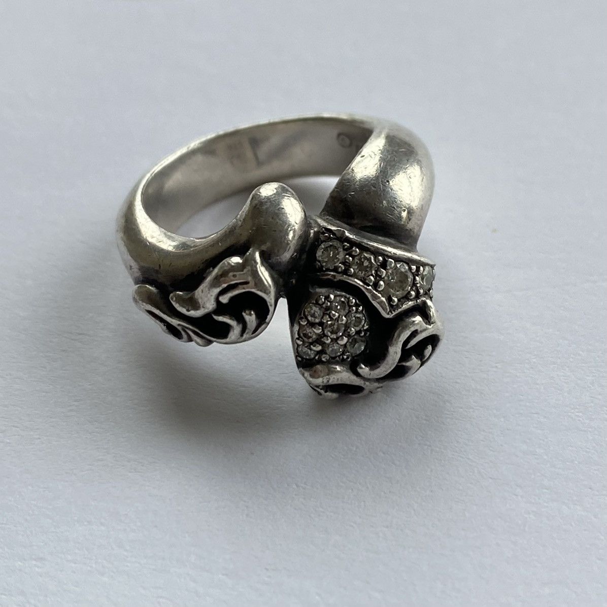 Chrome Hearts Chrome Hearts Diamond Floral Heart Ring Size ONE SIZE - 1 Thumbnail