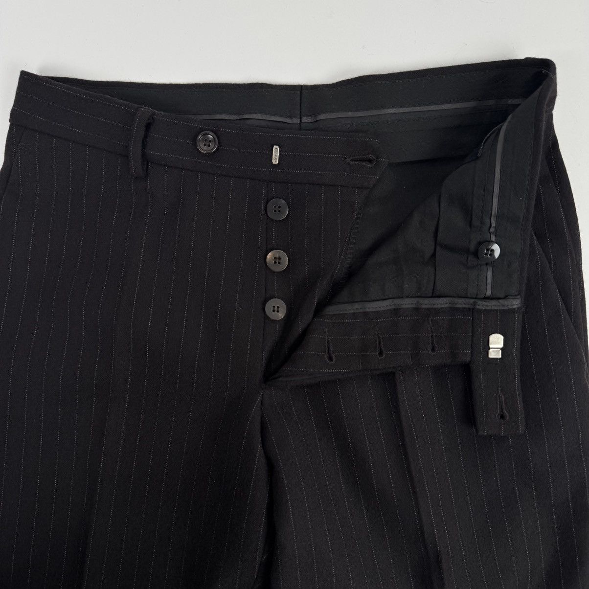 Gucci Gucci Tom Ford 1990’s Pinstripe Straight Suit Trousers Size US 30 / EU 46 - 4 Thumbnail