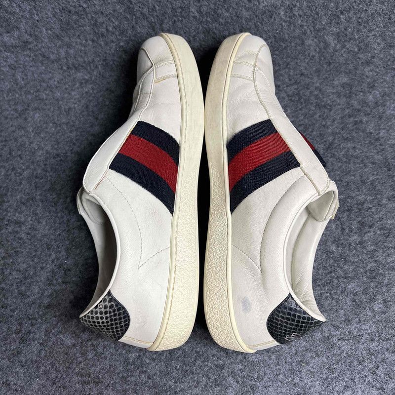 Gucci Gucci Fashion Sneakers in White Leather Size US 8 / EU 41 - 6 Thumbnail