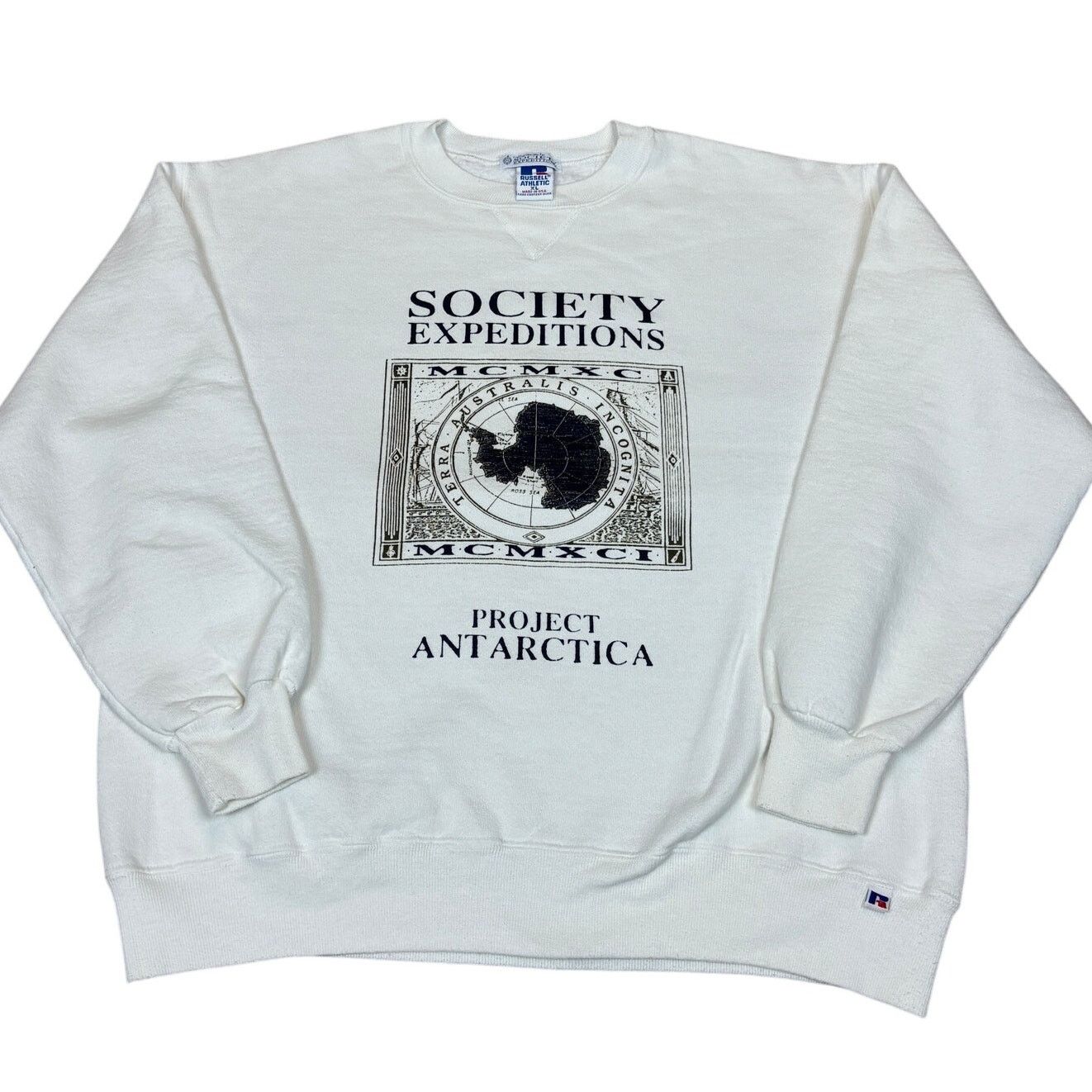 Russell Athletic Vintage 90s Society Expeditions Project Antartica XL Size US XL / EU 56 / 4 - 1 Thumbnail