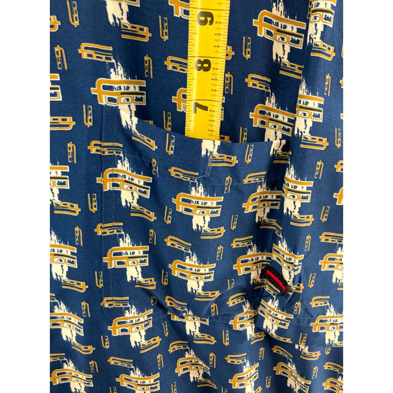 Fubu FUBU Mens Button-Up Shirt XL Blue Hip Hop 90s Graphic Print Collared Short Sleeve Relaxed Fit Casual Size US XL / EU 56 / 4 - 2 Thumbnail