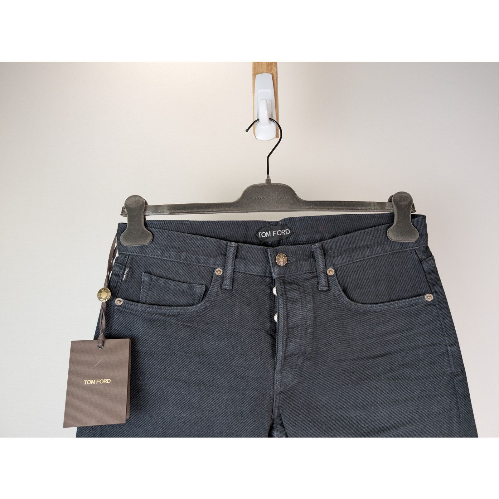 Tom Ford o1rshd1 Slim-Fit Denim Jeans in Dark Turquoise Blue Size US 31 - 3 Thumbnail