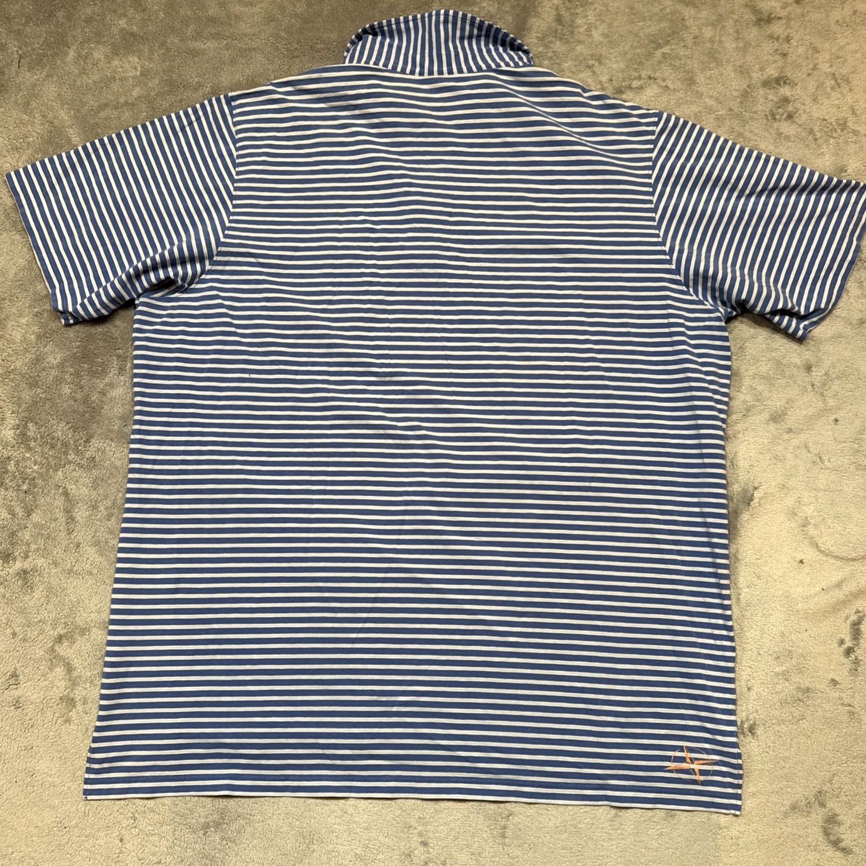 Vintage Draddy Polo Shirt Mens XL Blue White Stripe NGLA Golf Club Top 100 Shirt Polo Golf Men XL Blue Stripe Size US XL / EU 56 / 4 - 7 Thumbnail