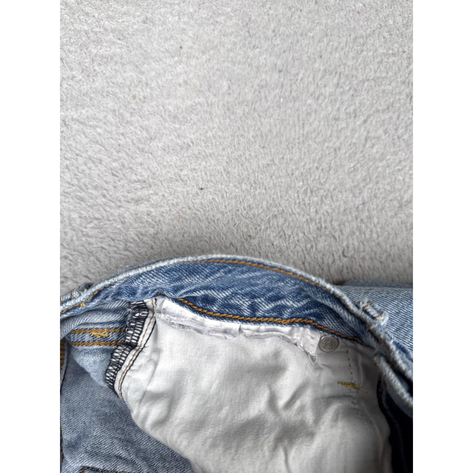Levi's VINTAGE Levis Ribcage Straight Jeans Womens 26 Blue High Rise Button Fly 24x26 Size 26" / US 2 / IT 38 - 7 Thumbnail