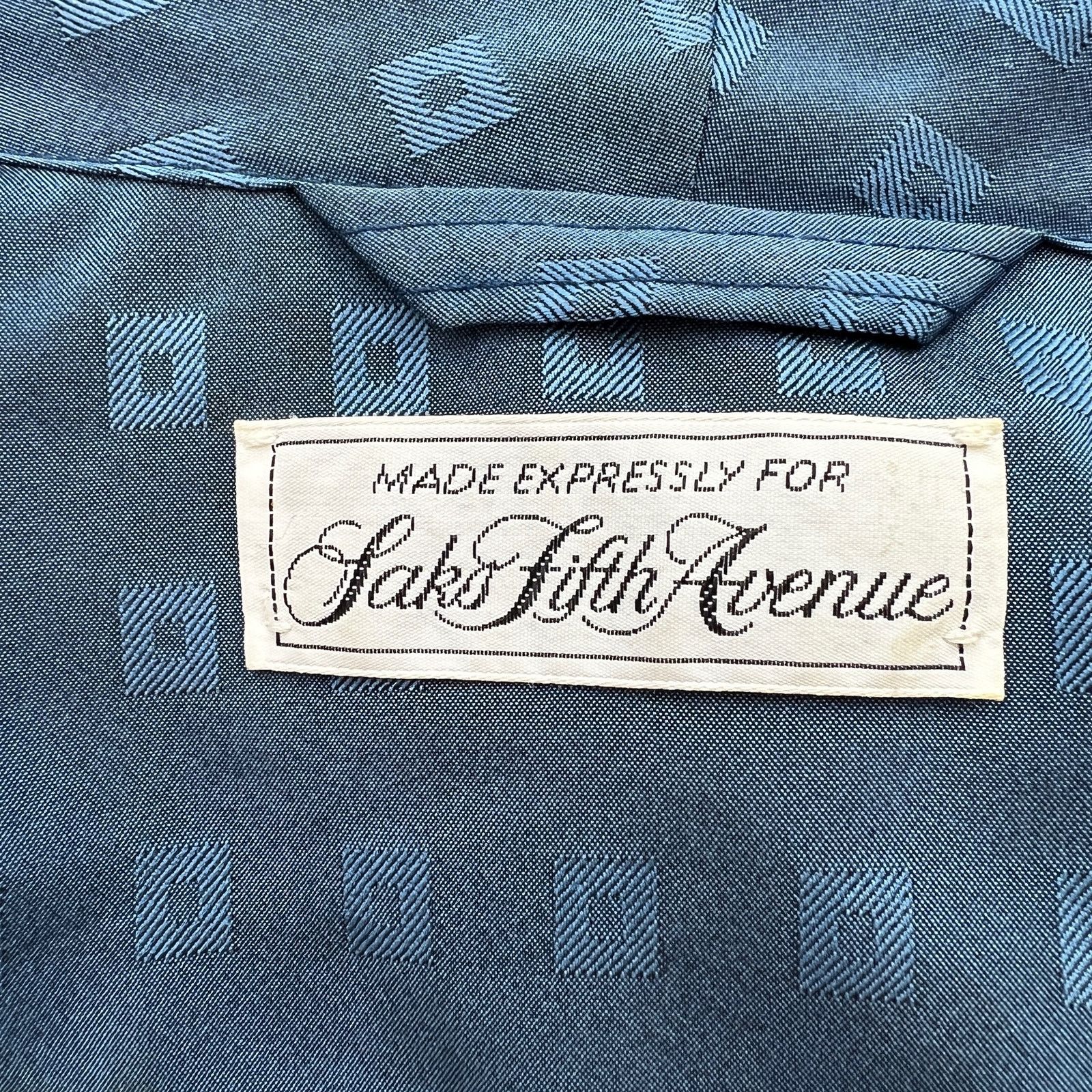 Saks Fifth Avenue × Vintage Vintage Sak Fifth Ave Robe Dressing Gown Blue Size ONE SIZE - 3 Thumbnail
