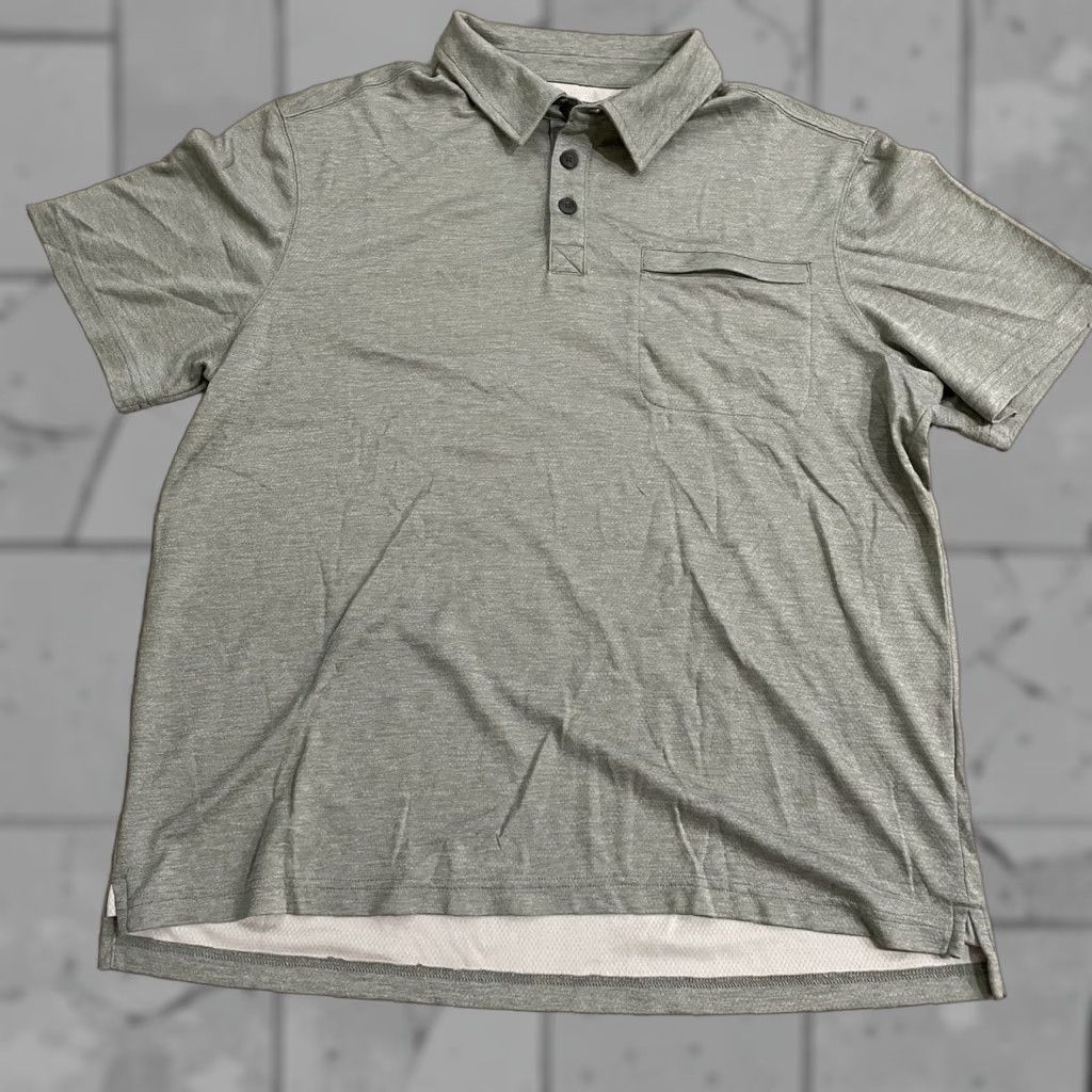 CO Duluth Trading Co Polo Shirt Mens L Gray Polyester Blend Size US L / EU 52-54 / 3 - 1 Thumbnail