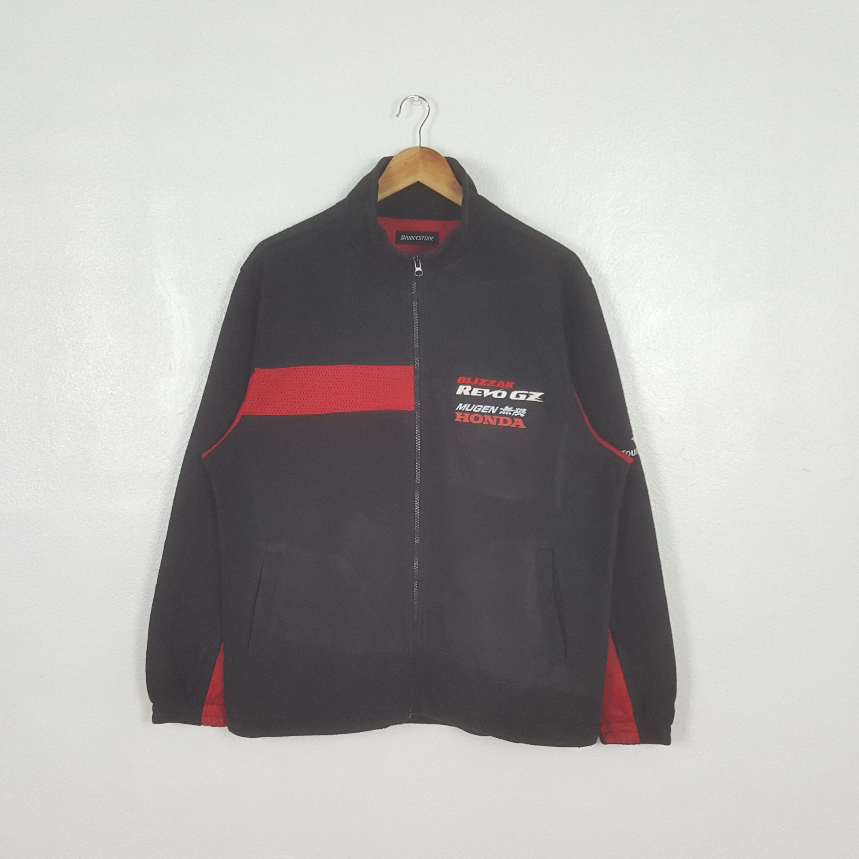 Honda Vintage Mugen Honda Bridgestone Sweater Jacket C307N21 Size US L / EU 52-54 / 3 - 3 Thumbnail