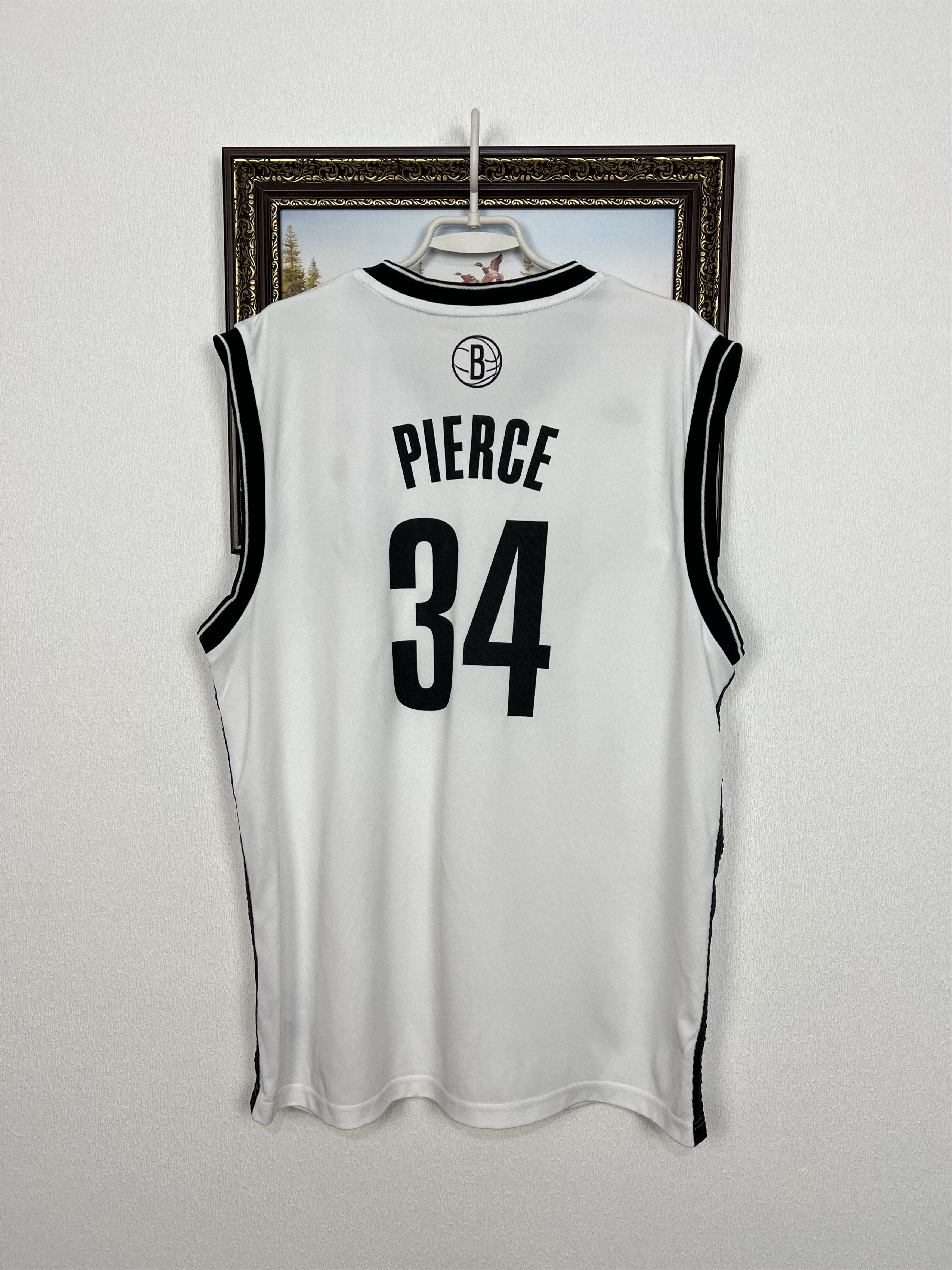 Adidas Adidas Brooklyn Nets #34 Paul Pierce Jersey NBA White Shirt Size US L / EU 52-54 / 3 - 11 Thumbnail