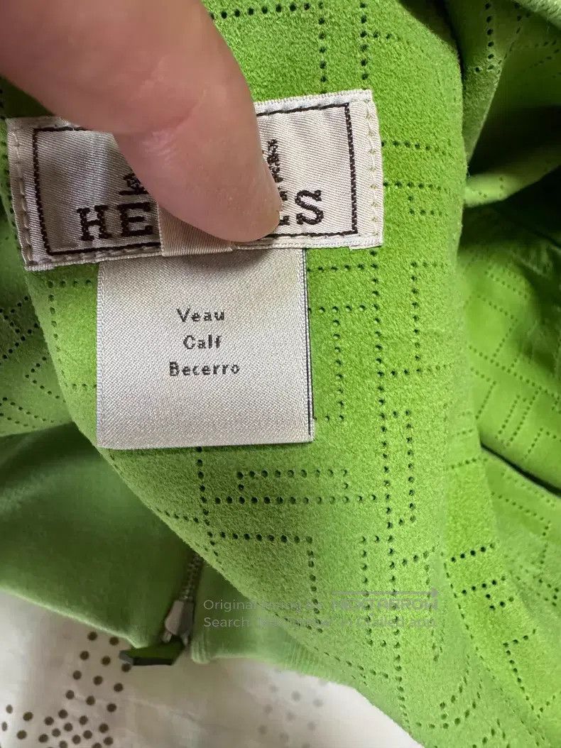 Hermes Hermes Cowhide leather jacket, cowhide perforated jacket c Size US M / EU 48-50 / 2 - 8 Thumbnail