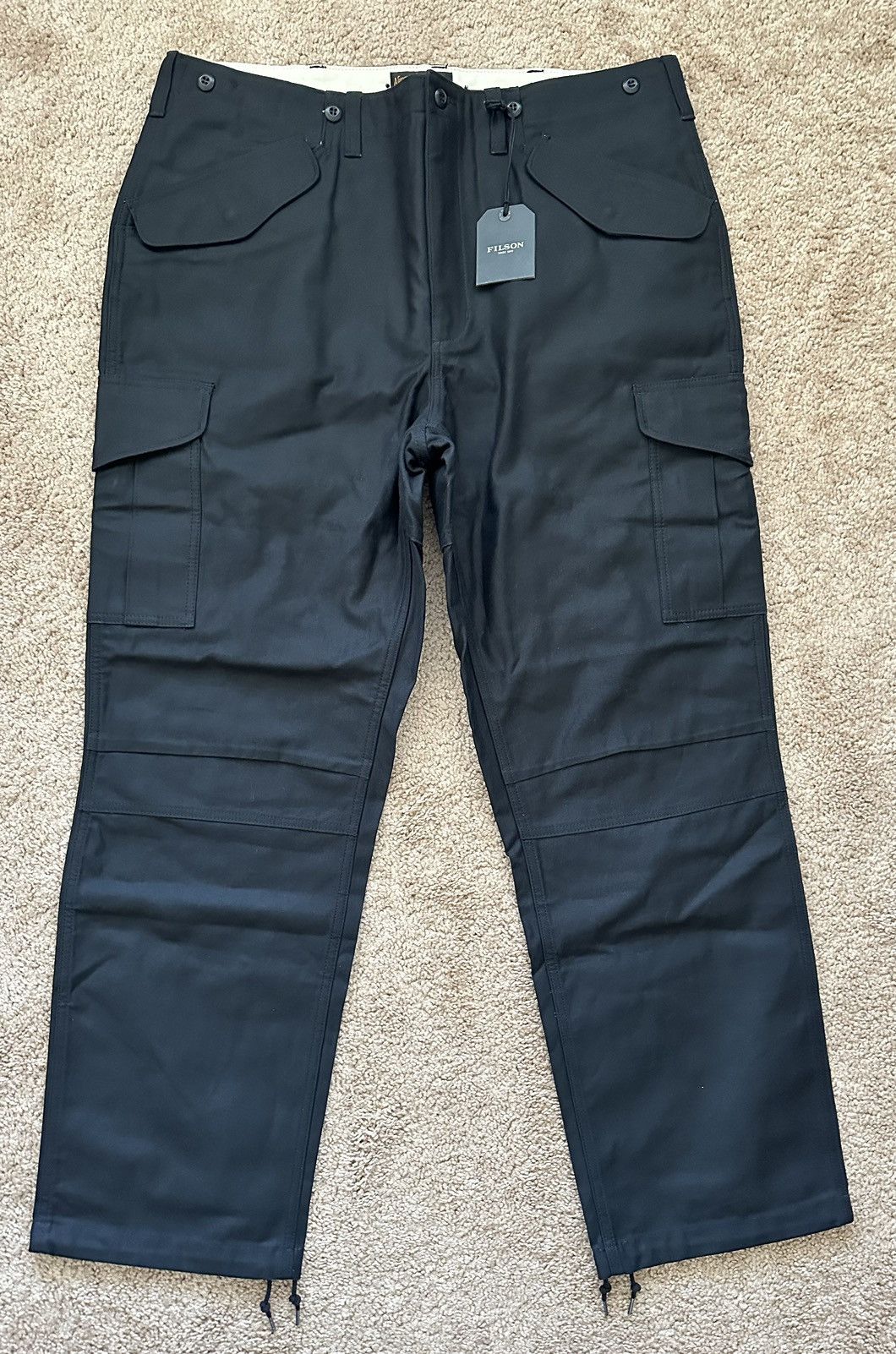 image of Filson Flson Fatigue Field Cargo Pants 38X32 in Black, Men's