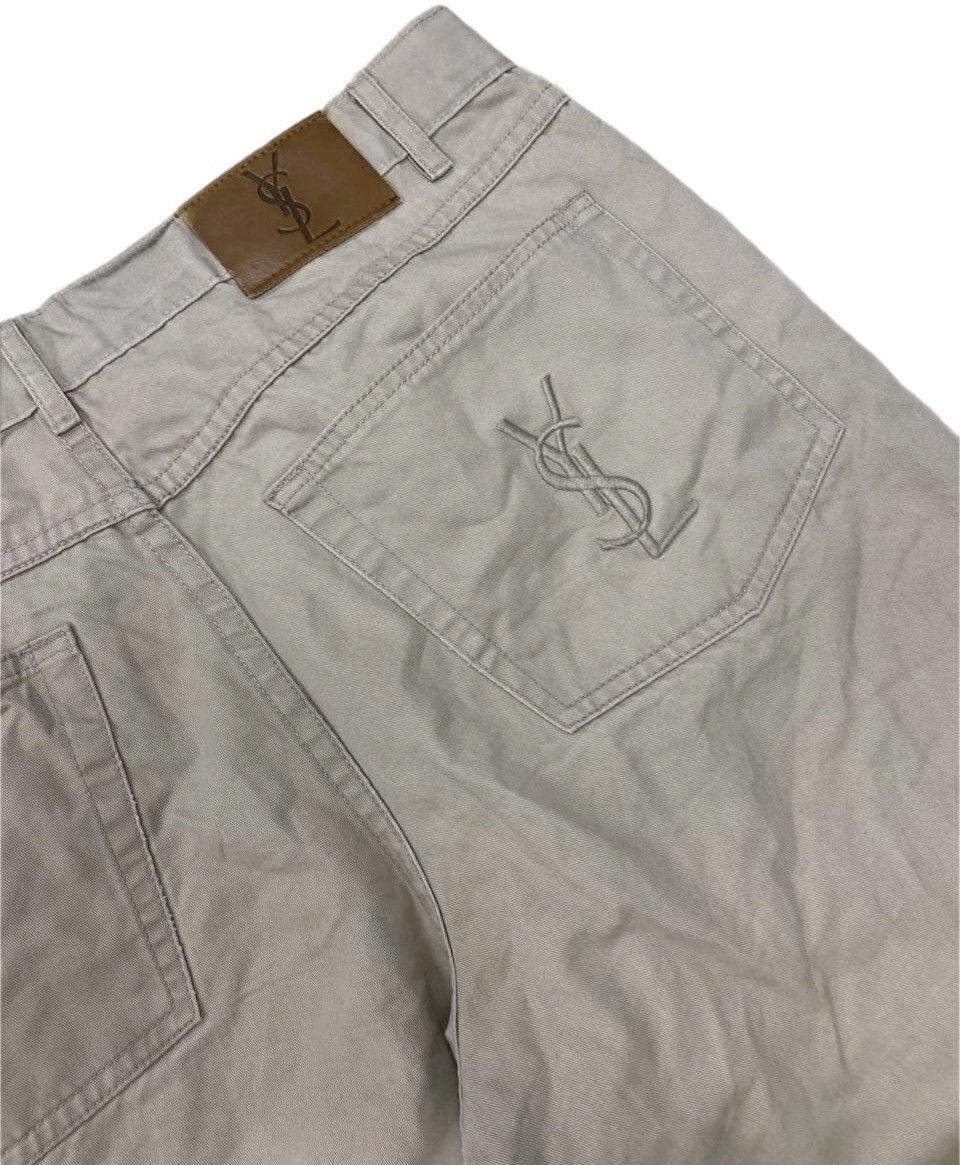Yves Saint Laurent Vintage YSL Yves Saint Laurent Pour Homme Pants Big Logo Size US 34 / EU 50 - 3 Thumbnail