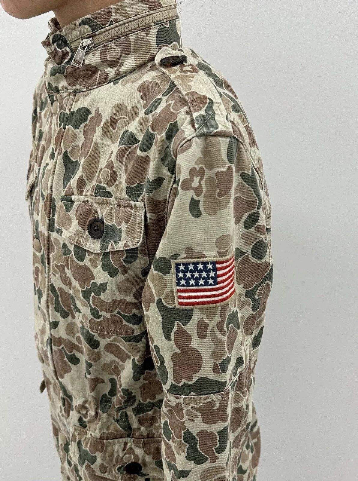 Polo Ralph Lauren Polo Ralph Lauren Military USA Flag Camo Women Jacket Army Size XXL / US 16-18 / IT 52-54 - 3 Thumbnail