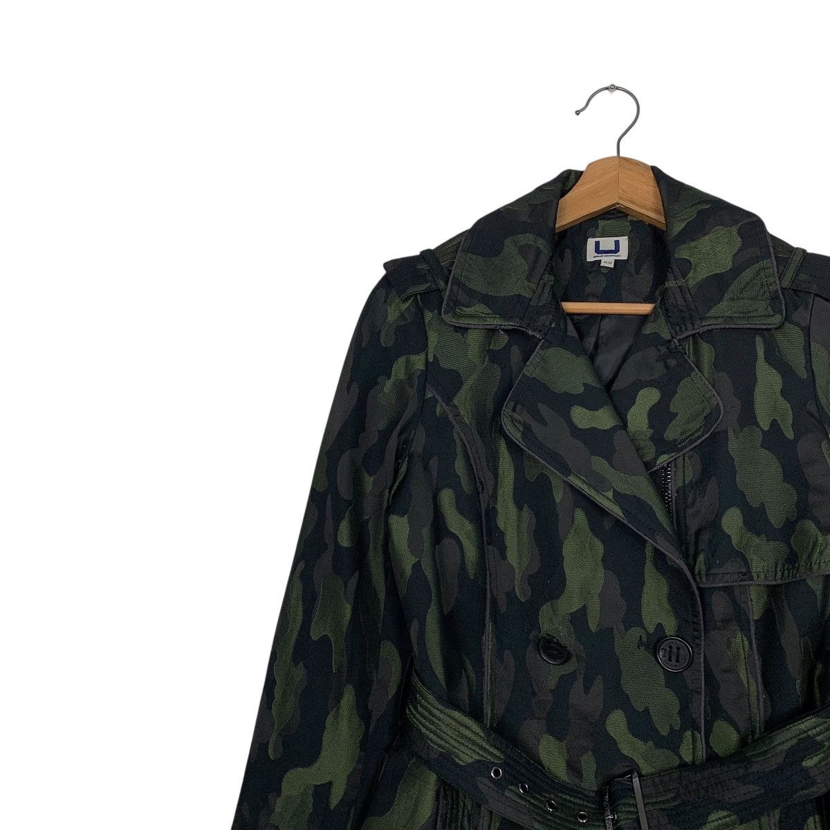 Adolfo Dominguez Aldolfo Dominguez Camouflage Double Breasted Trenchcoat Size XS / US 0-2 / IT 36-38 - 7 Thumbnail