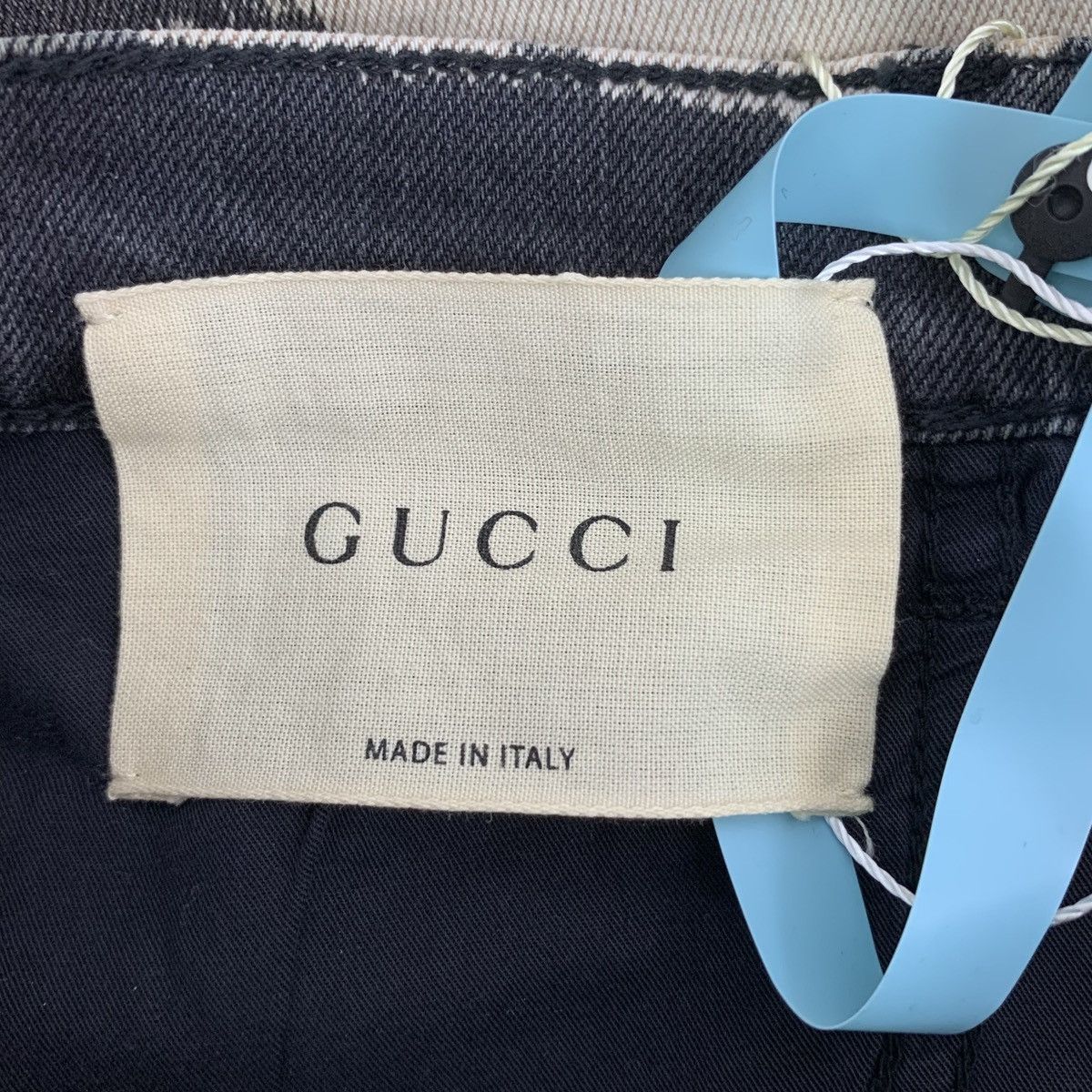 Gucci Gucci Black And White Color-block Ink Wash Denim Pants K26WX Size 26" / US 2 / IT 38 - 6 Thumbnail