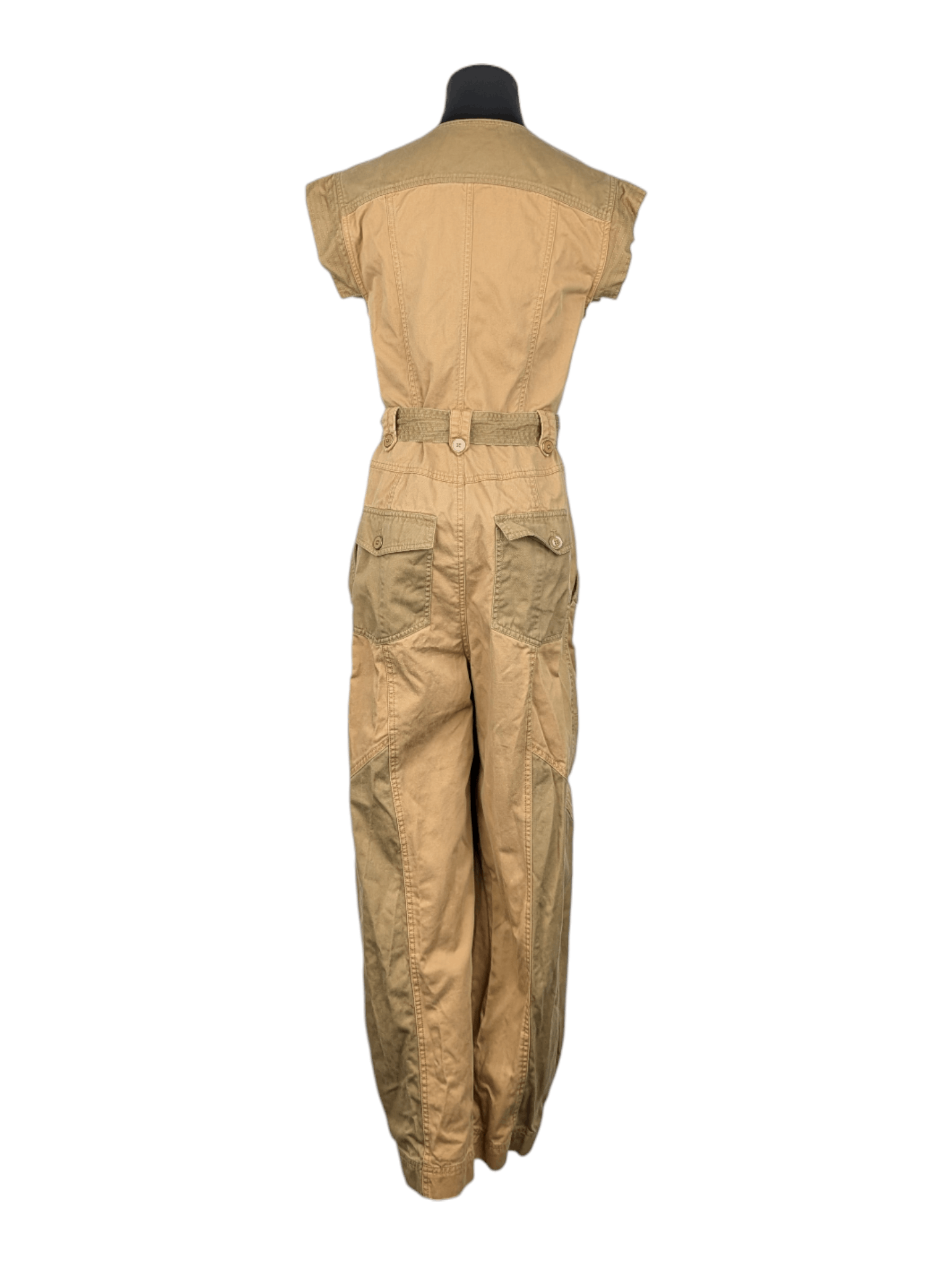 Ulla Johnson Ulla Johnson Khaki 2-Toned Patched Jumpsuit Size XS / US 0-2 / IT 36-38 - 2 Thumbnail