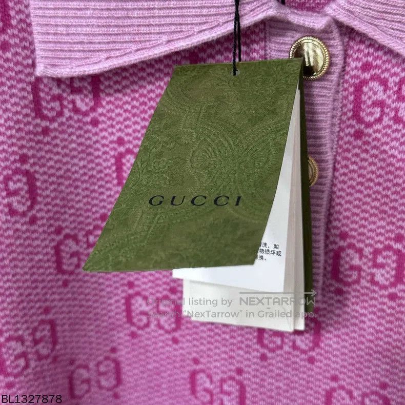 Gucci Gucci Shang Laohua full-print polo knitted short sleeves Size L / US 10 / IT 46 - 4 Thumbnail