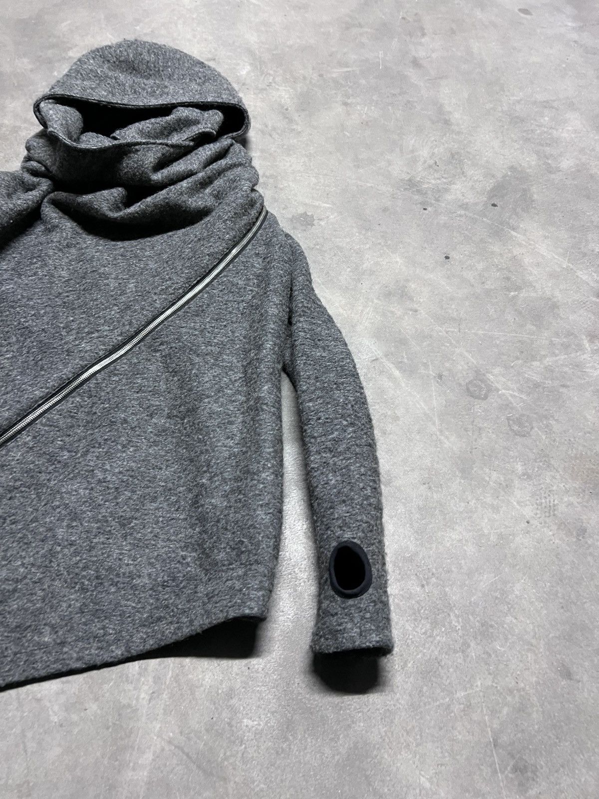 Rick Owens Italian Thumb Hole Asymmetrical Zip Japanese Rick Jacket Size M / US 6-8 / IT 42-44 - 3 Thumbnail
