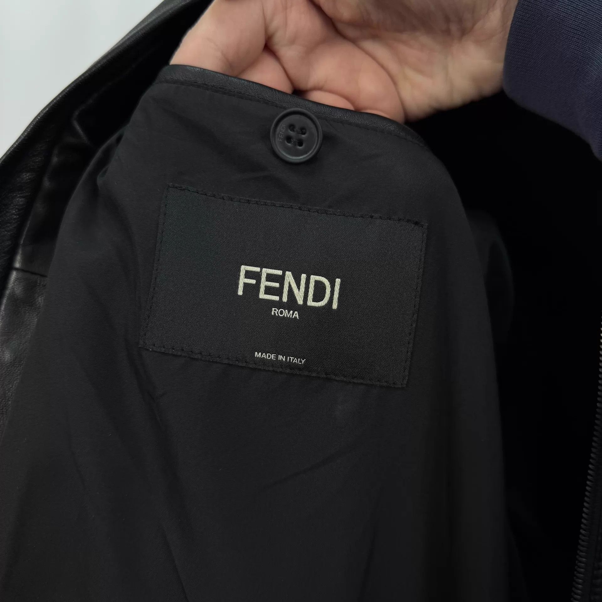 Fendi Fendi black sheepskin monster motorcycle jacket size 50 Size US M / EU 48-50 / 2 - 5 Thumbnail
