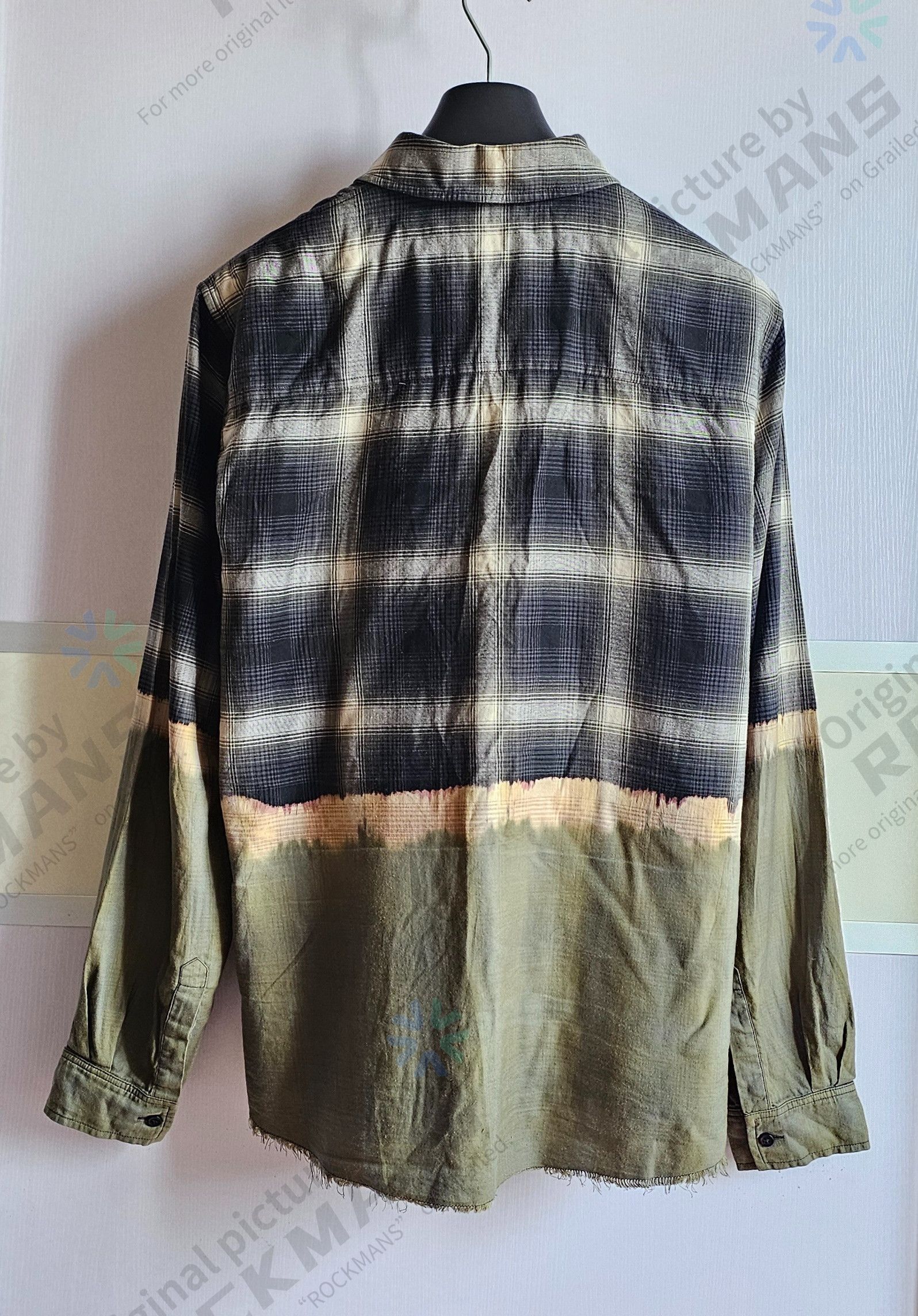 Amiri Amiri Bleached-Effect Plaid Oversize Shirt Size L Size US L / EU 52-54 / 3 - 6 Thumbnail