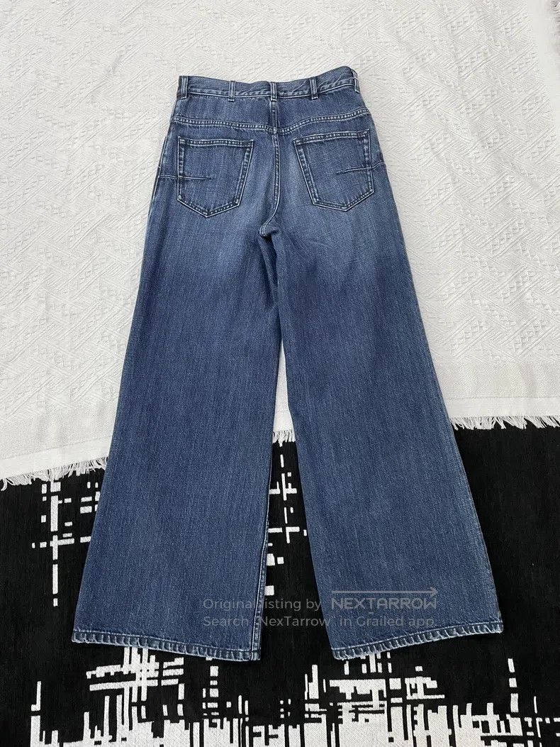 Dior Dior Blue classic wide-leg jeans Size 42" / US 20 - 2 Thumbnail