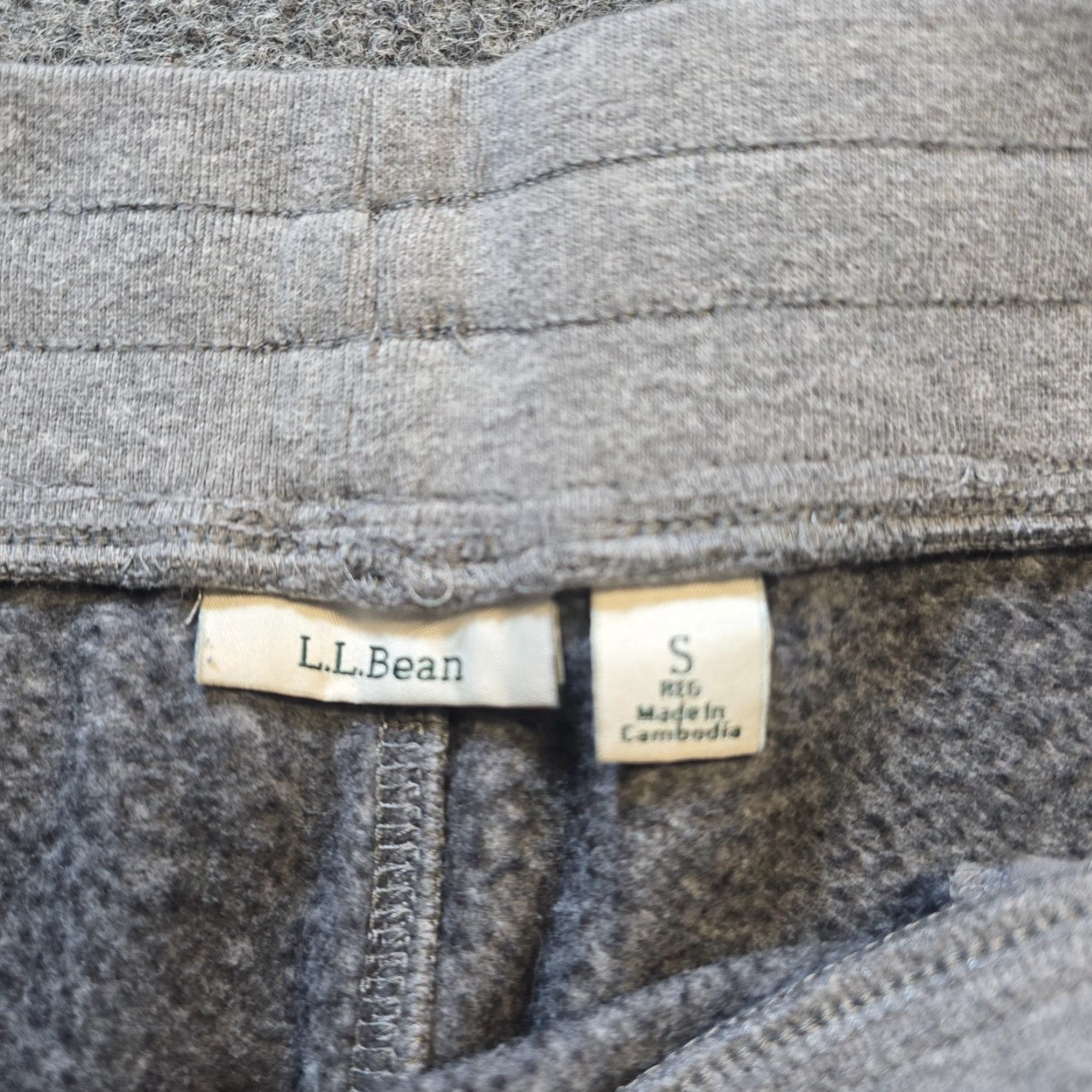 Vintage LL Bean Pants Womens Size Small Gray Knit Joggers Taper Pull On Casual Lounge Size 28" / US 6 / IT 42 - 4 Thumbnail